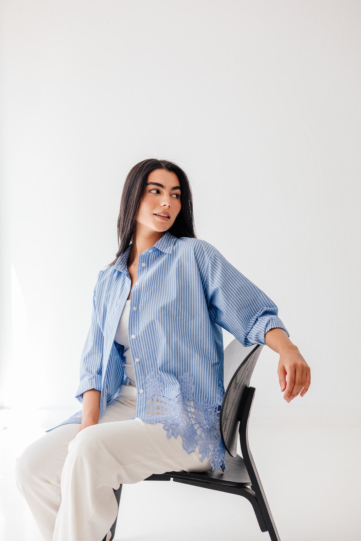 Azure Lace Shirt