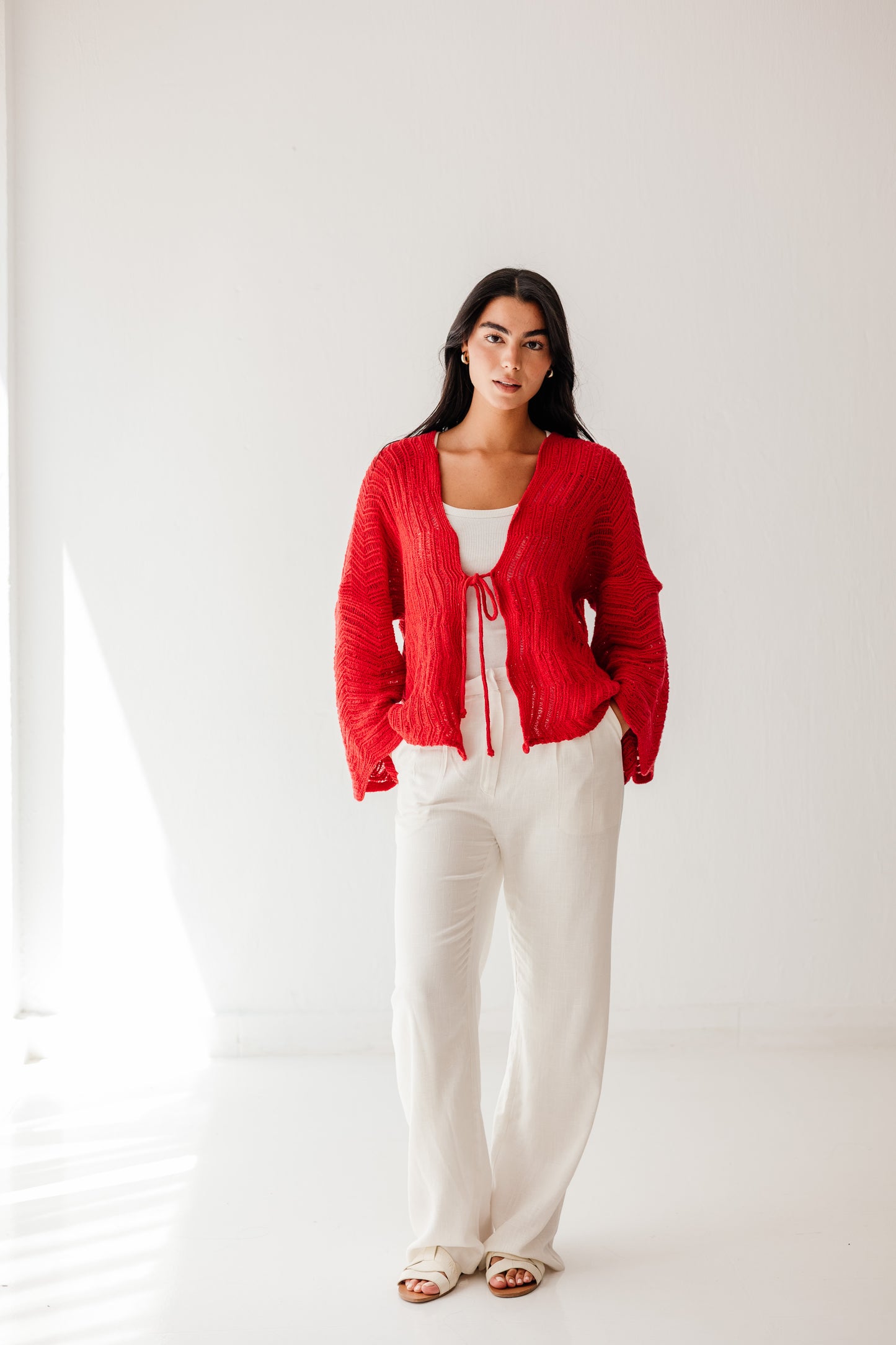 Havana cardigan in Cherry