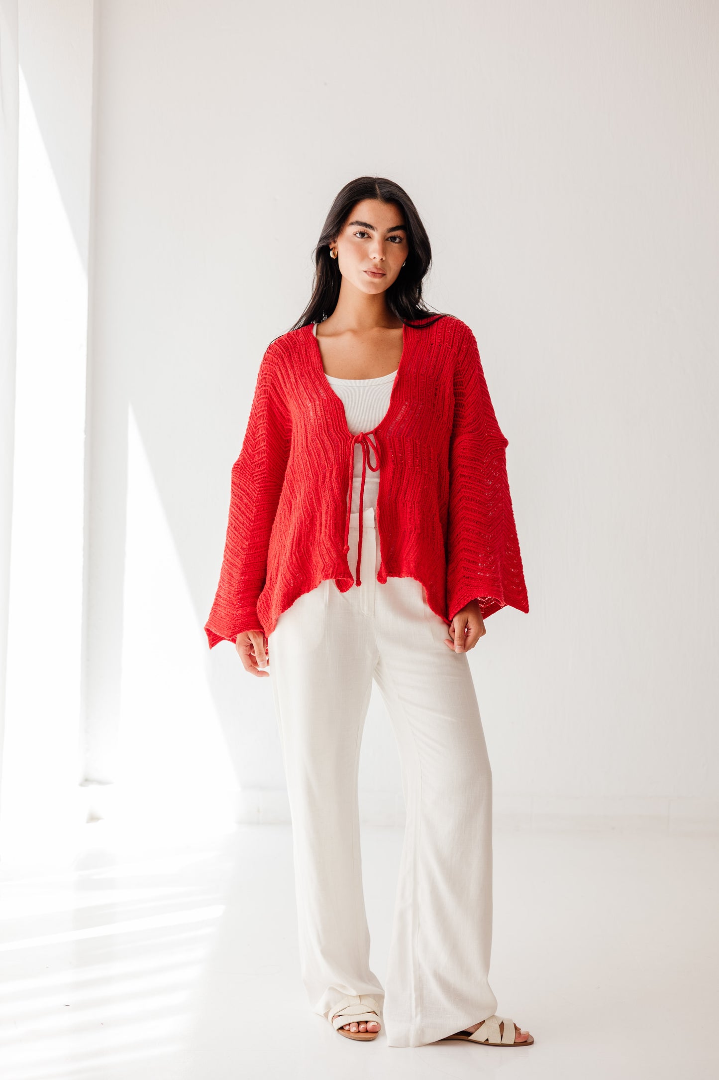Havana cardigan in Cherry