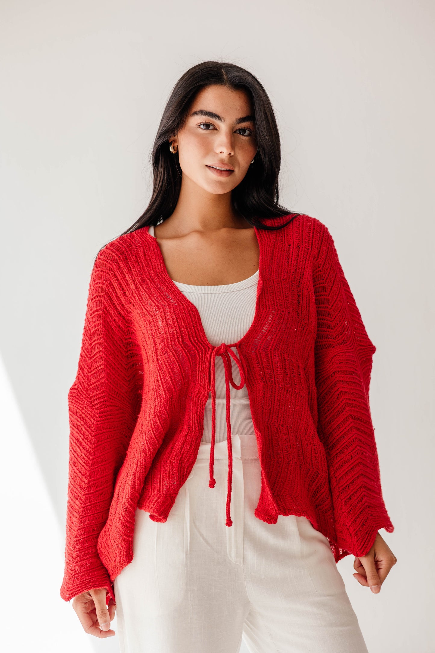 Havana cardigan in Cherry