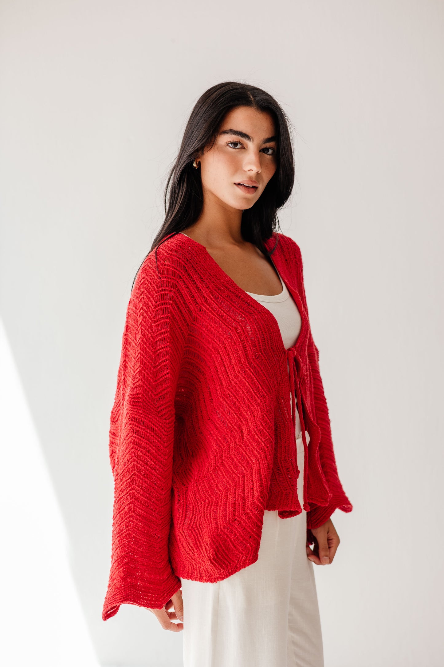 Havana cardigan in Cherry