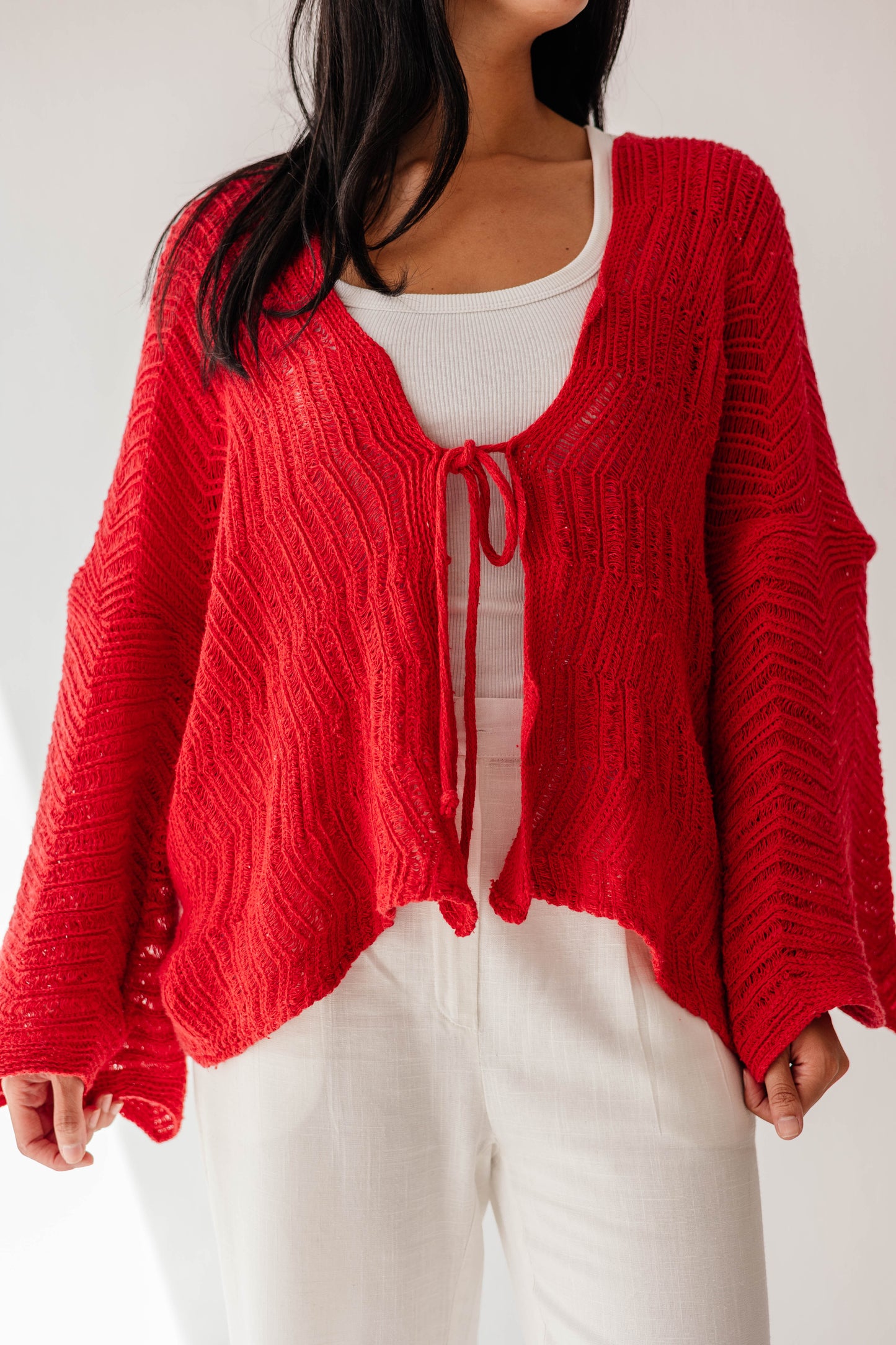 Havana cardigan in Cherry