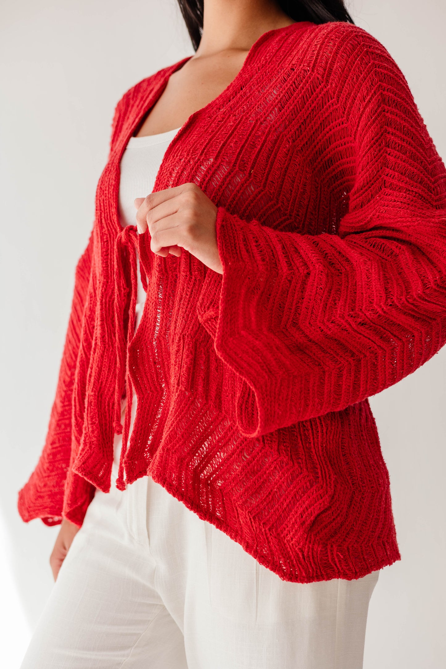 Havana cardigan in Cherry