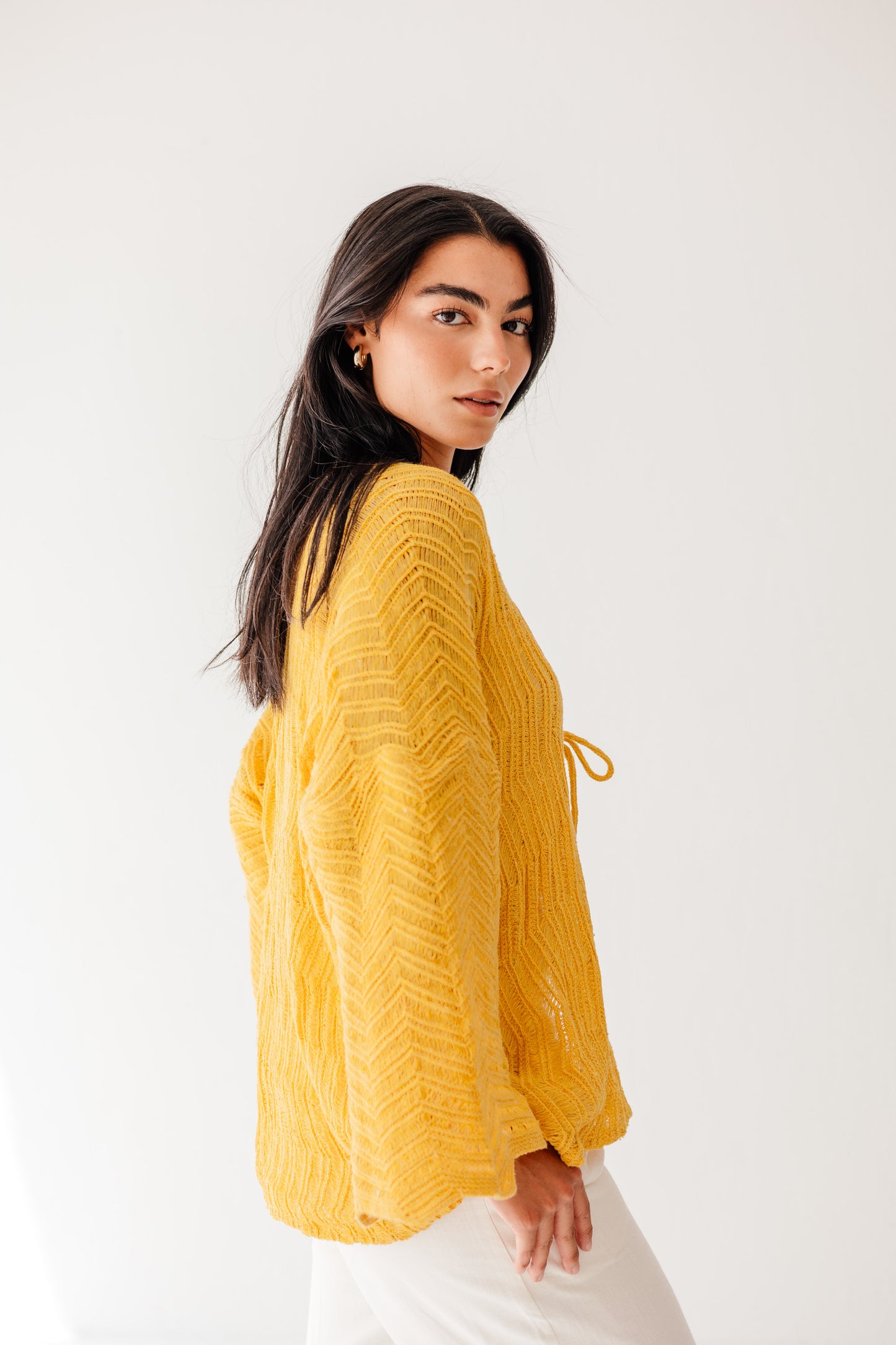 Havana cardigan in Canary