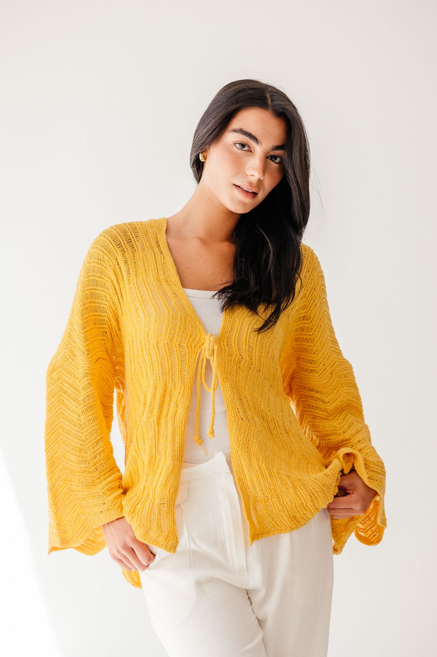 Havana cardigan in Canary