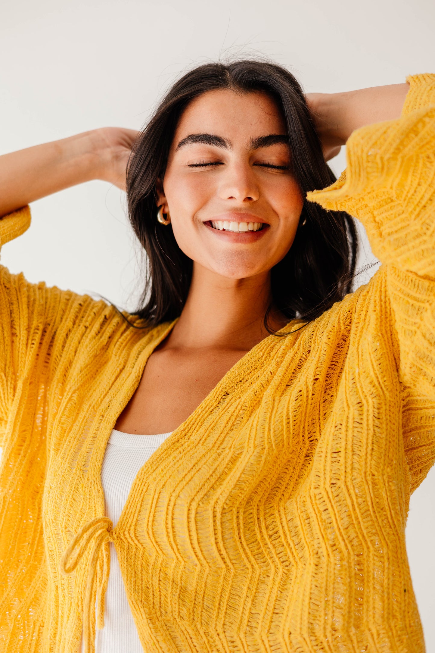 Havana cardigan in Canary