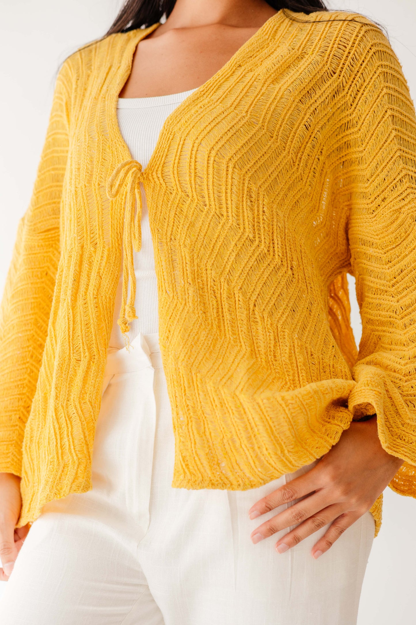 Havana cardigan in Canary