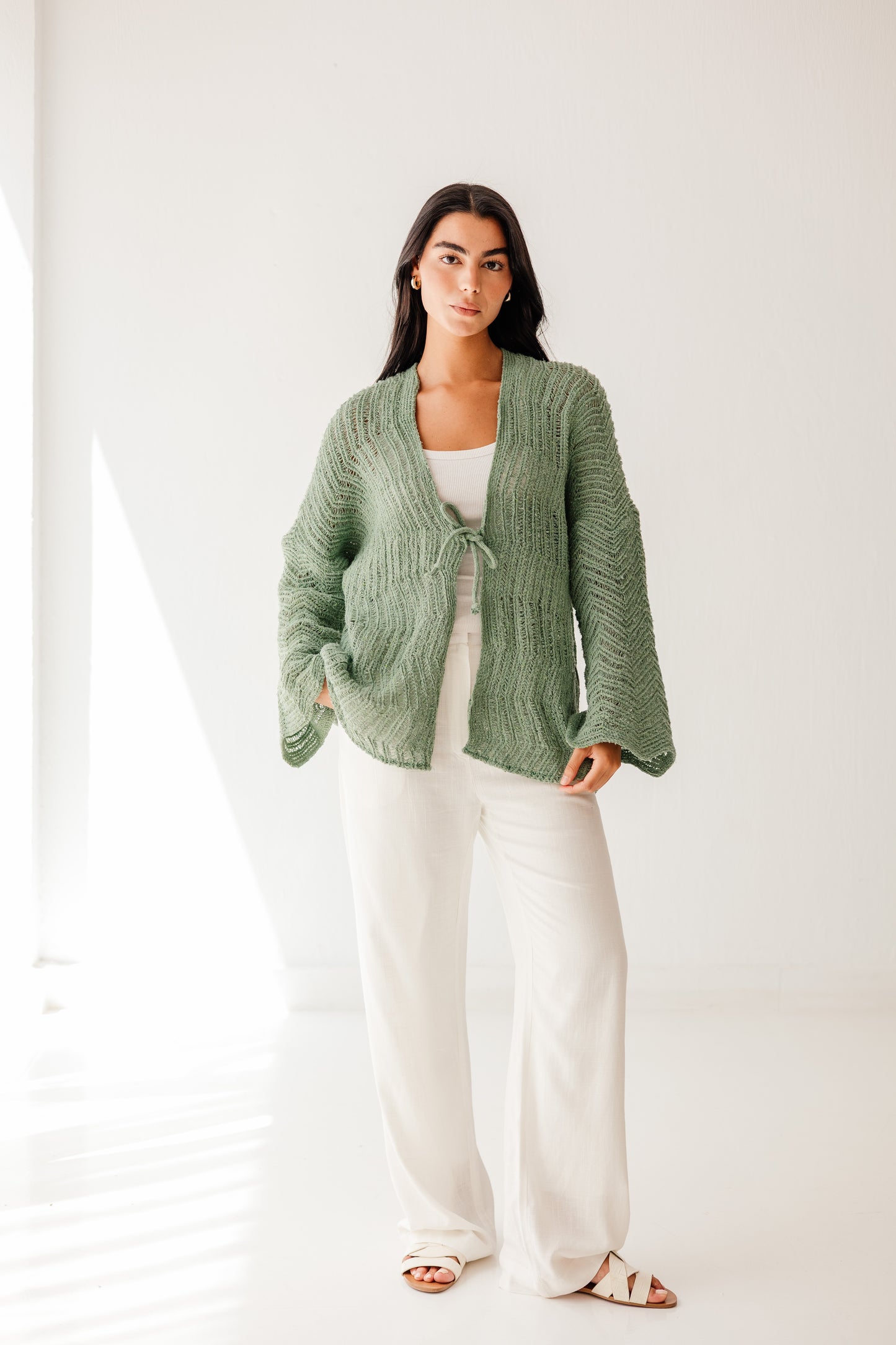 Havana cardigan in Mint