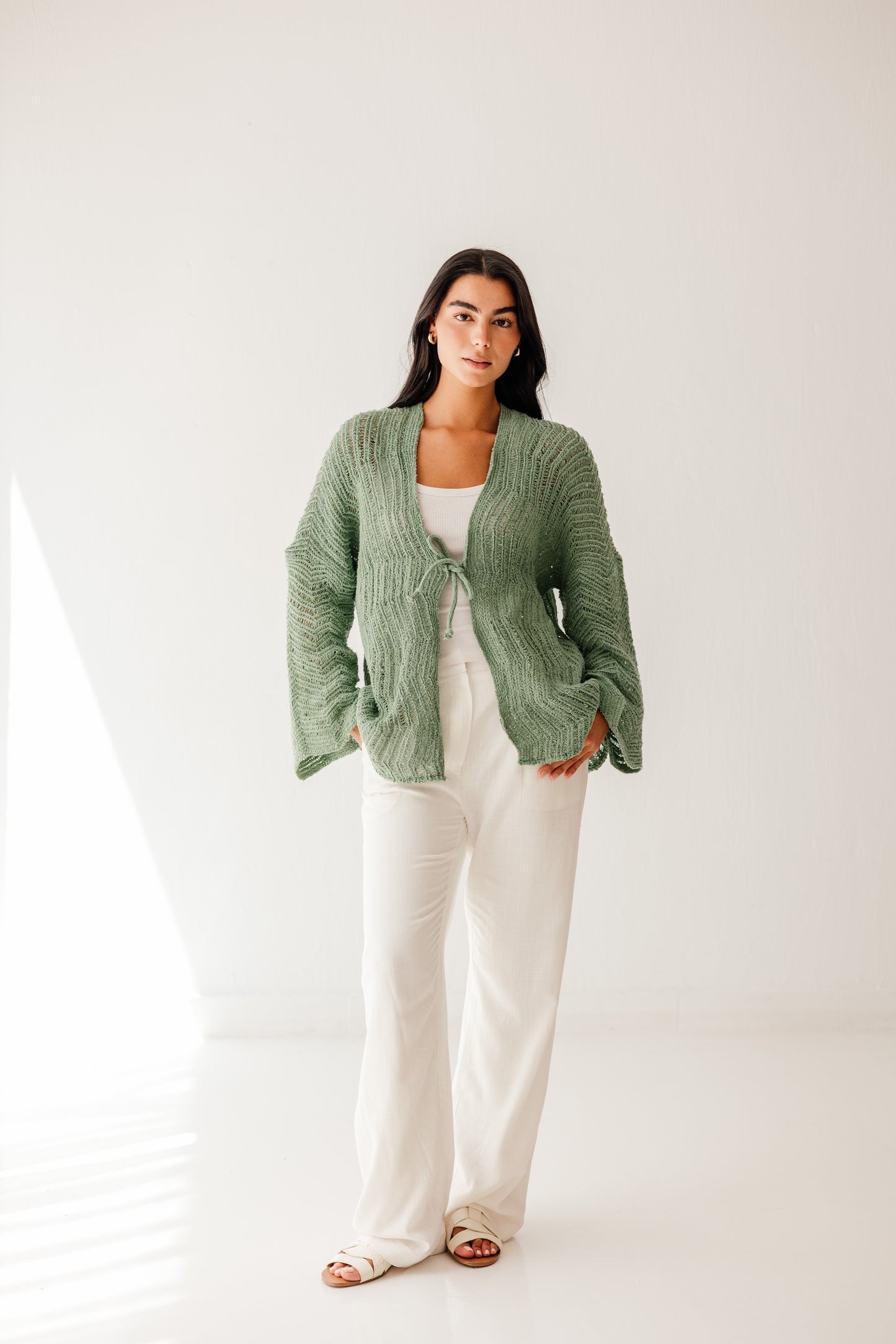 Havana cardigan in Mint