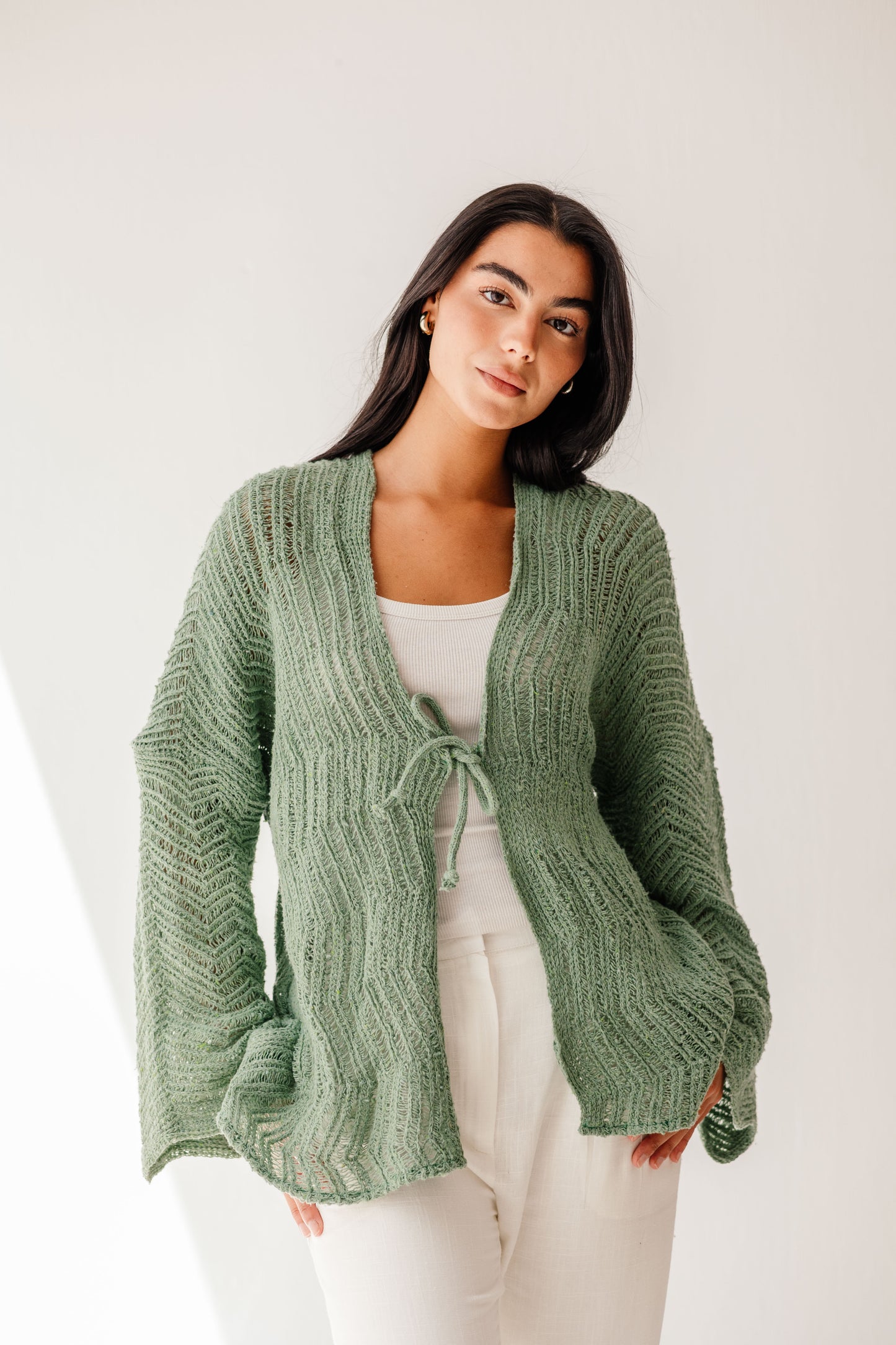 Havana cardigan in Mint