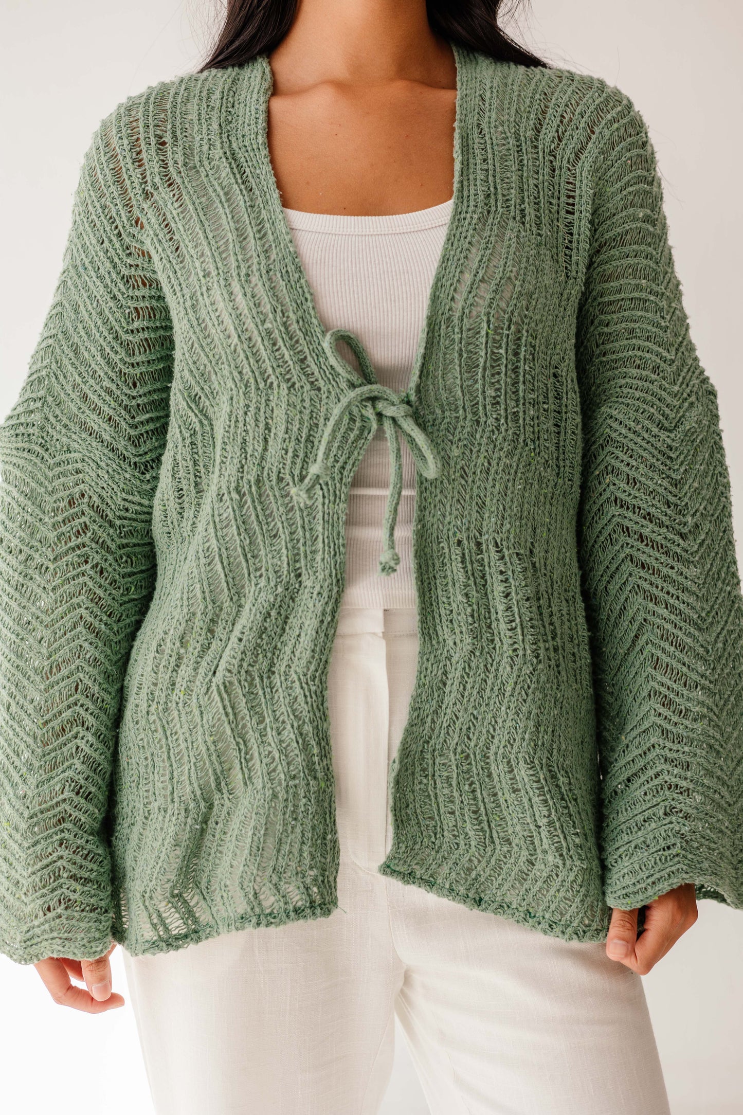 Havana cardigan in Mint