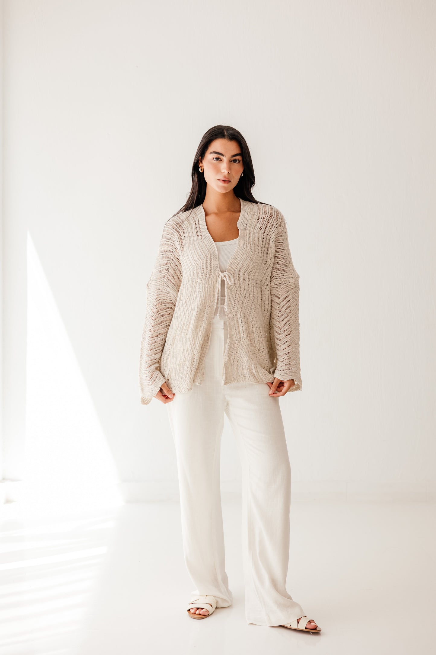 Havana cardigan in Oat