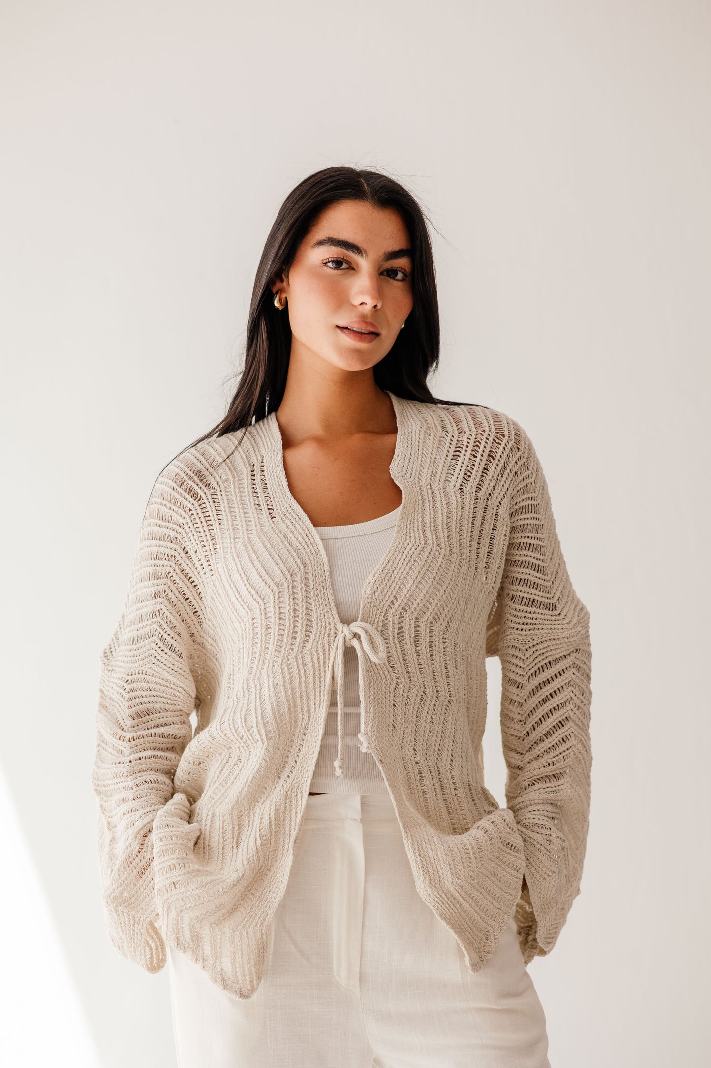 Havana cardigan in Oat