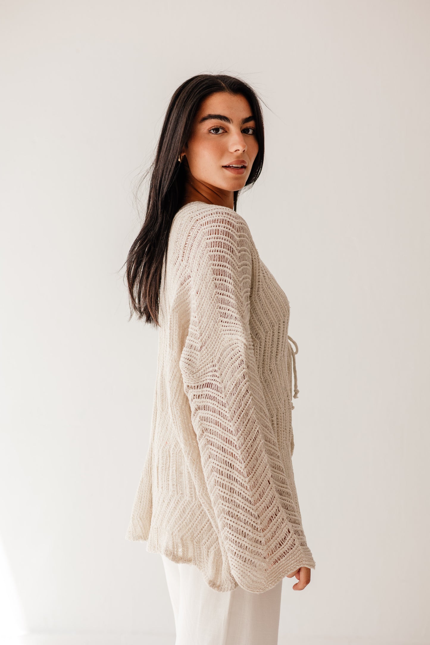 Havana cardigan in Oat