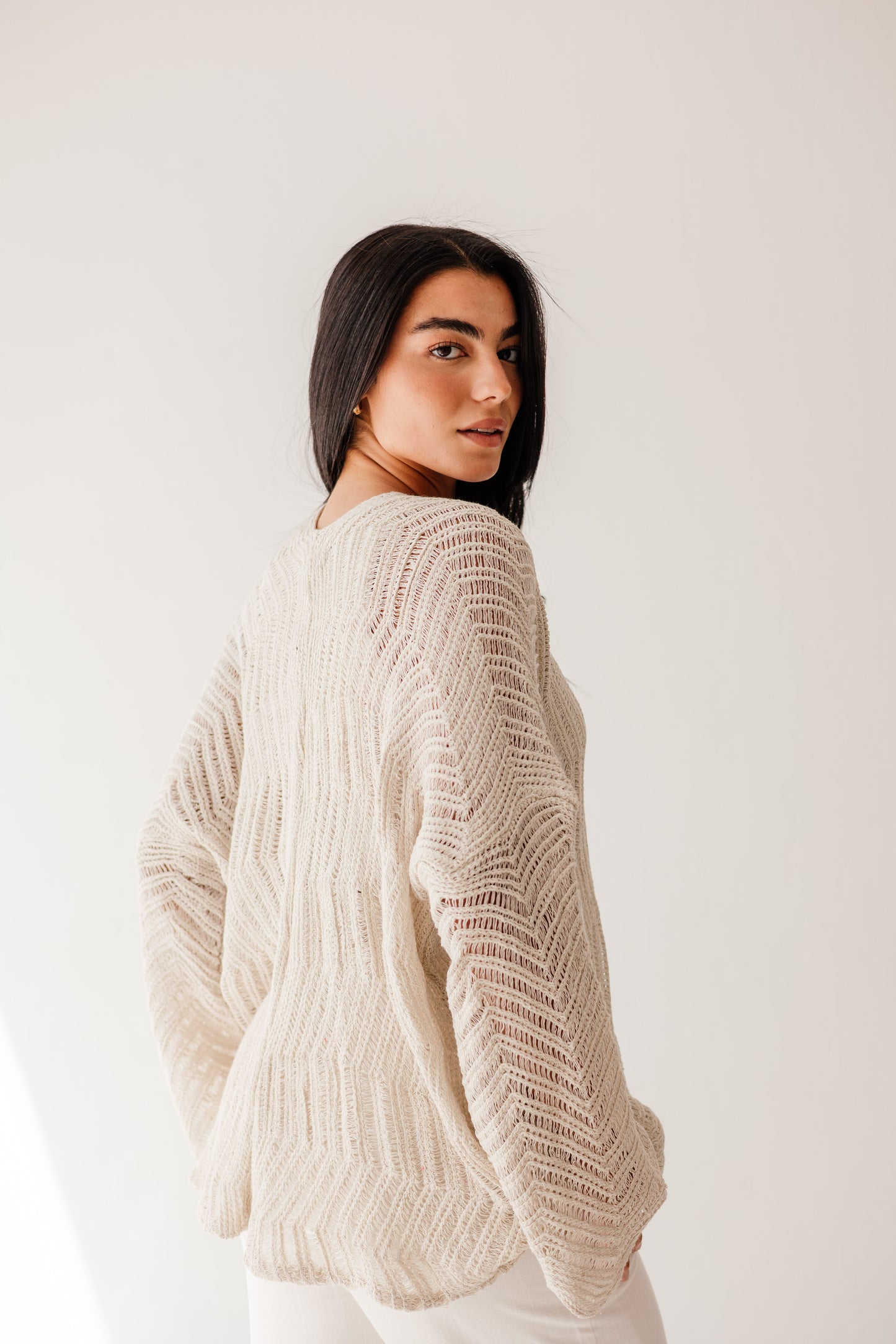 Havana cardigan in Oat