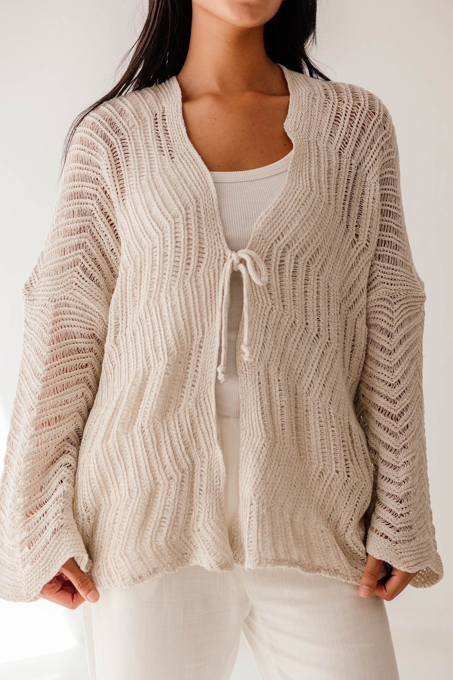 Havana cardigan in Oat