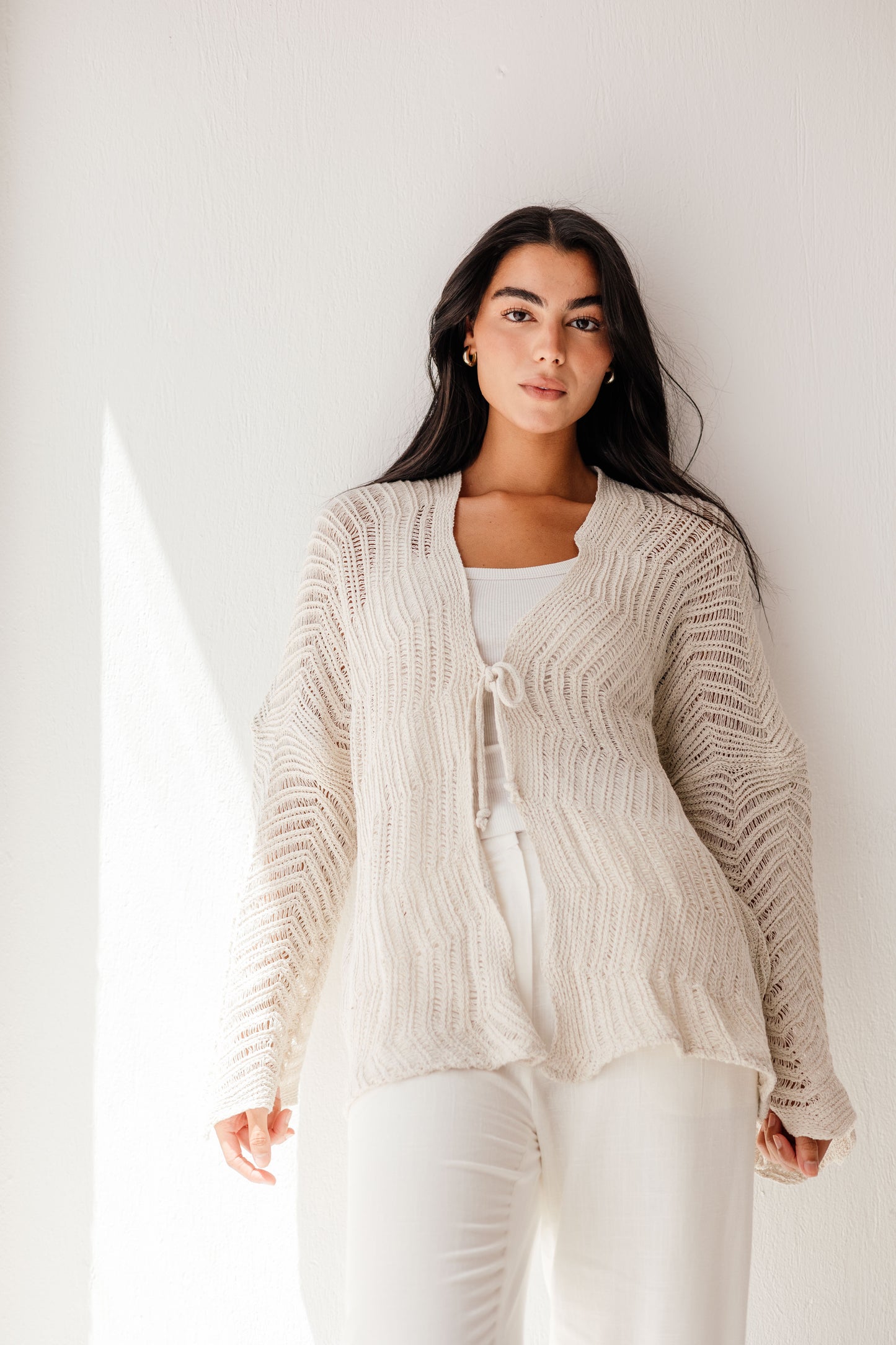 Havana cardigan in Oat