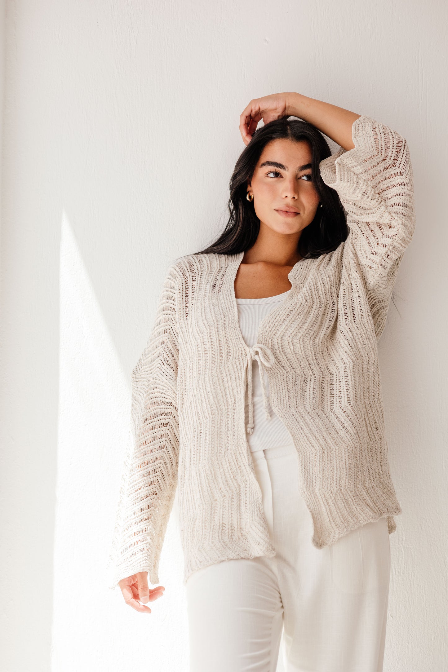 Havana cardigan in Oat