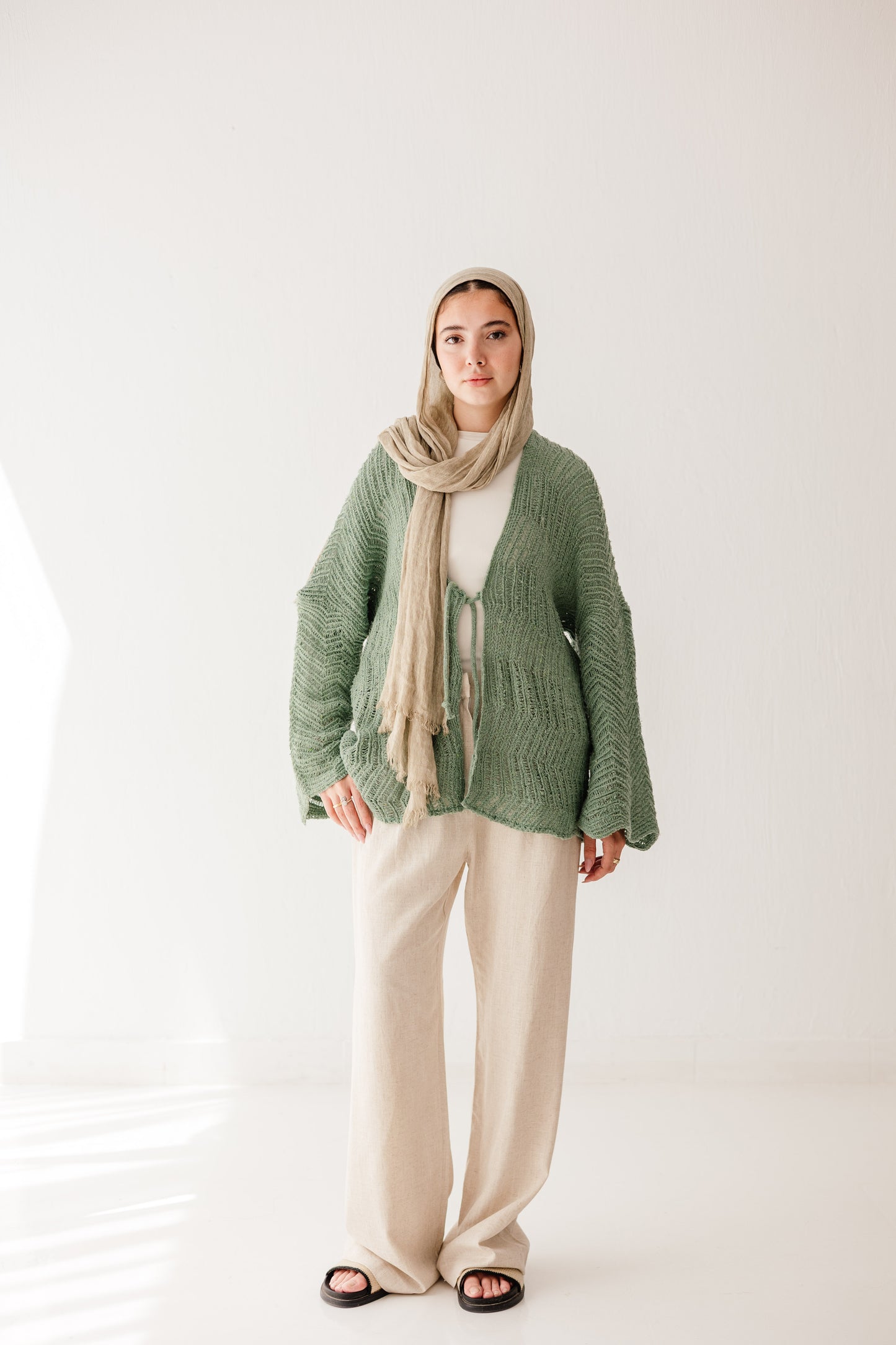 Havana cardigan in Mint