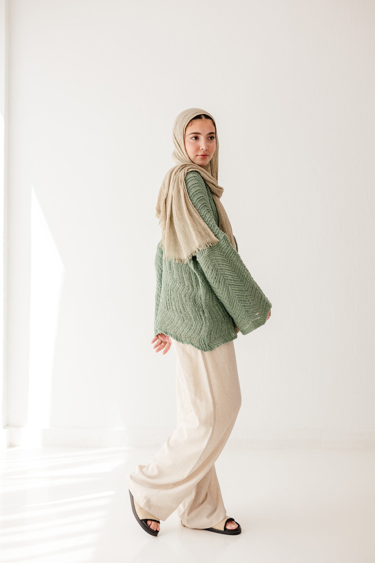 Havana cardigan in Mint