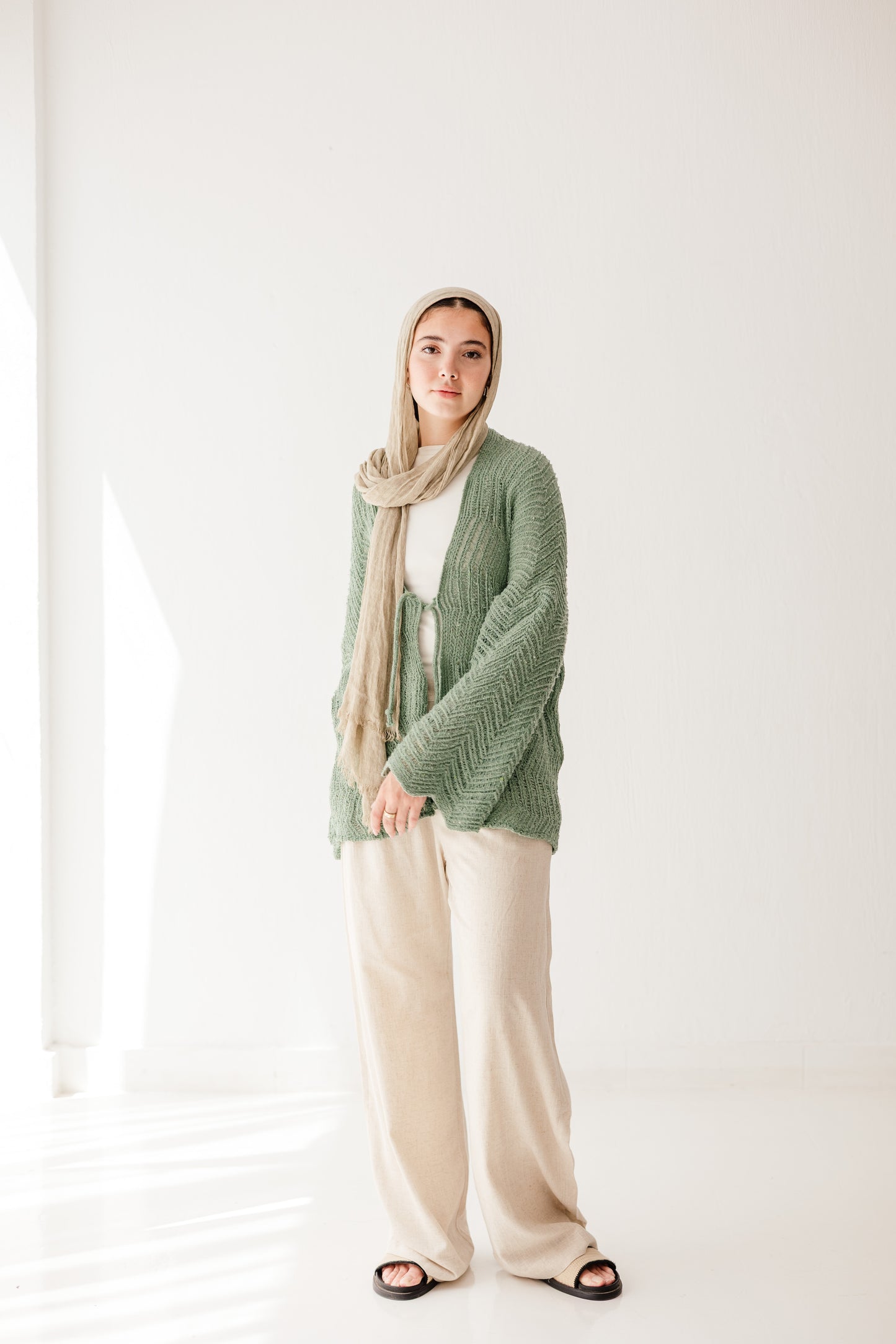 Havana cardigan in Mint