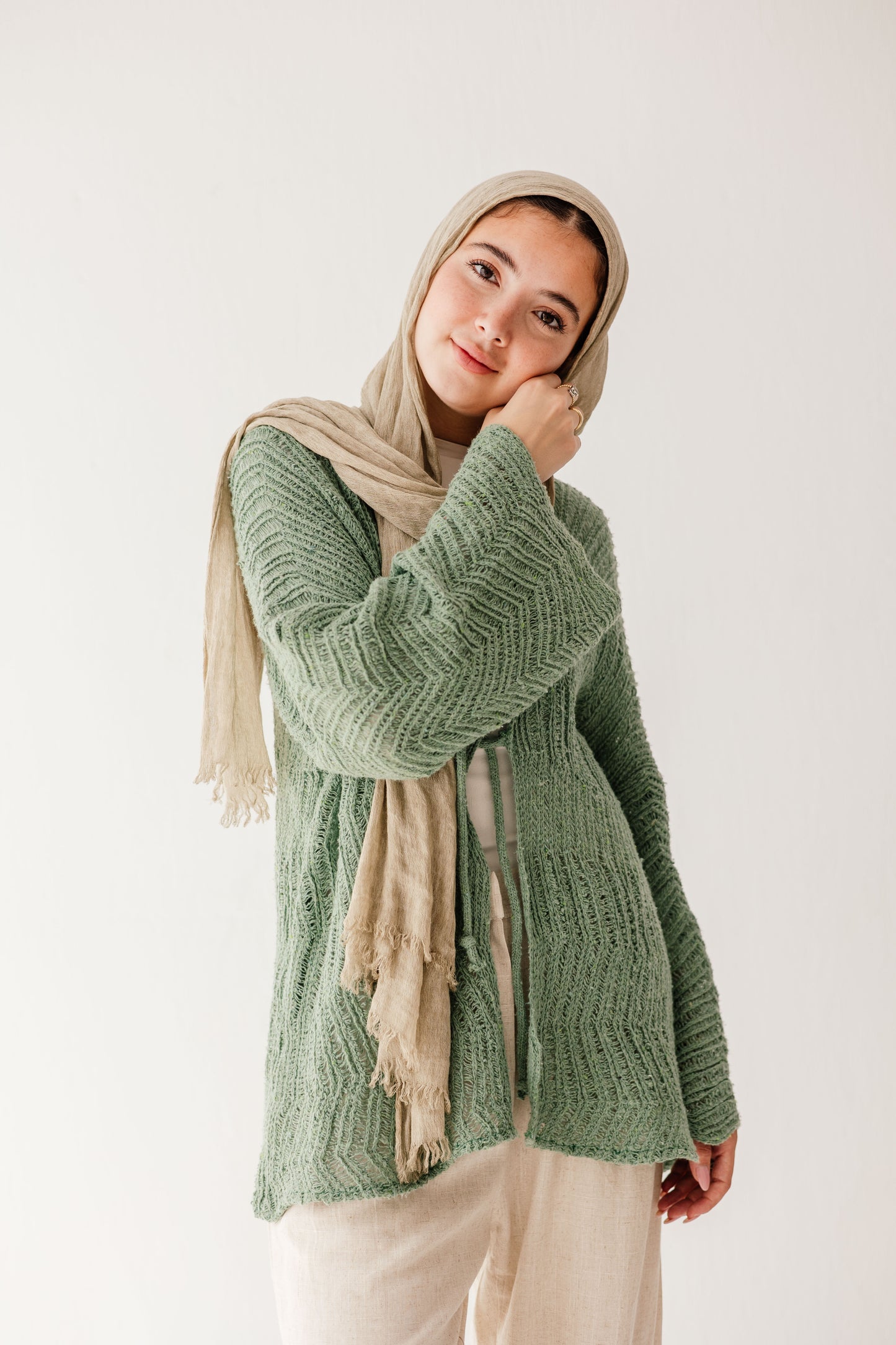 Havana cardigan in Mint
