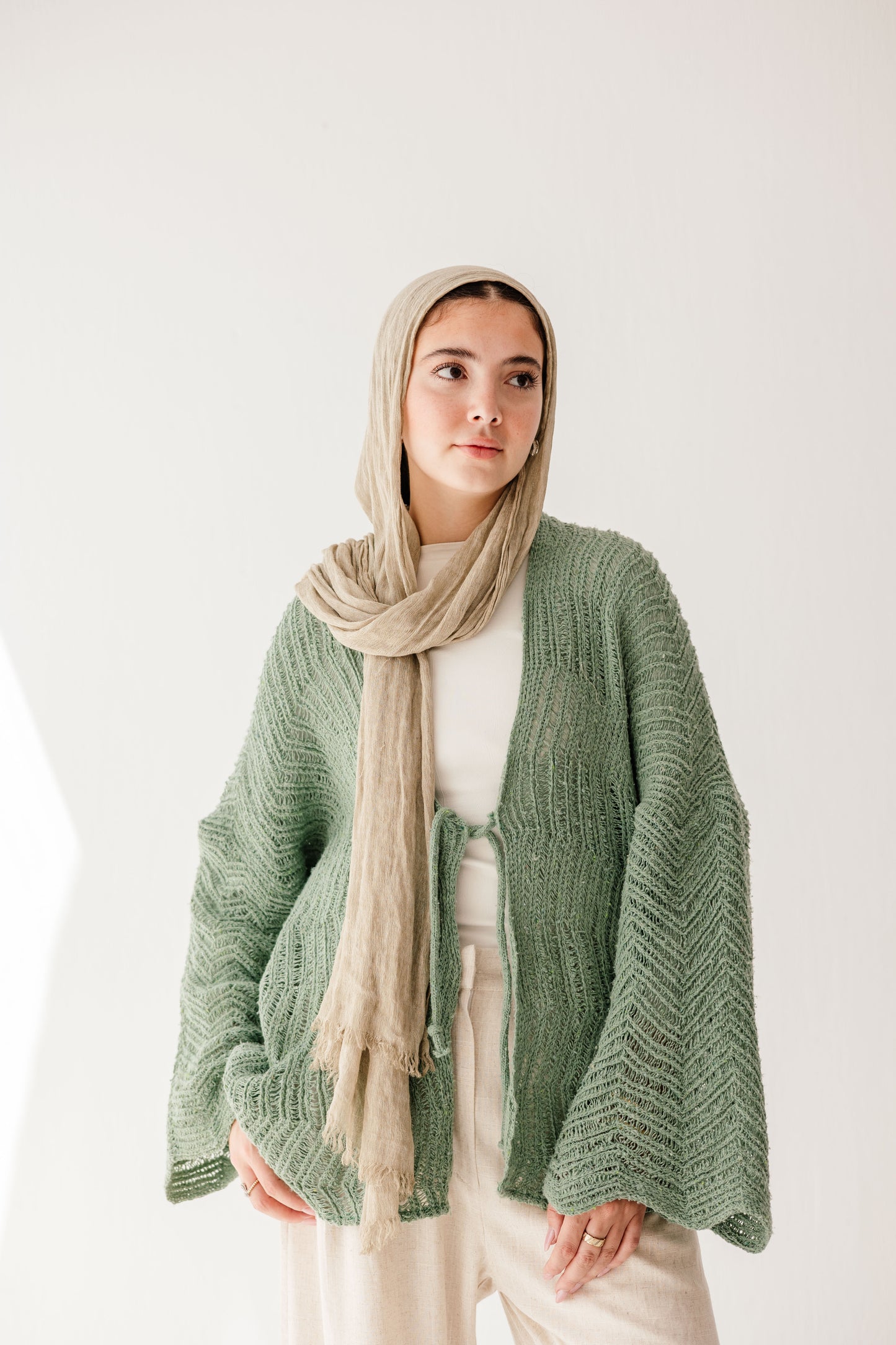 Havana cardigan in Mint