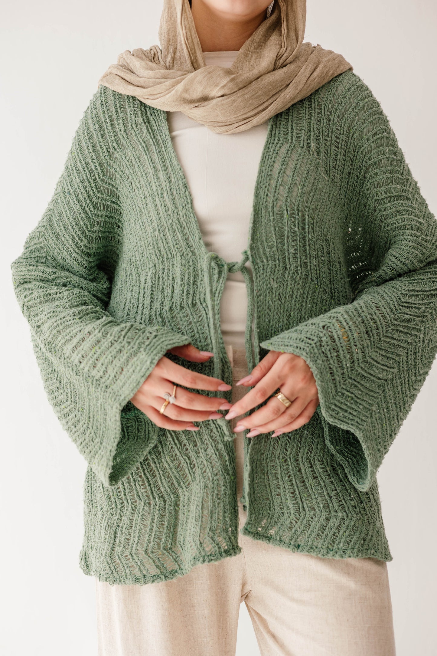Havana cardigan in Mint