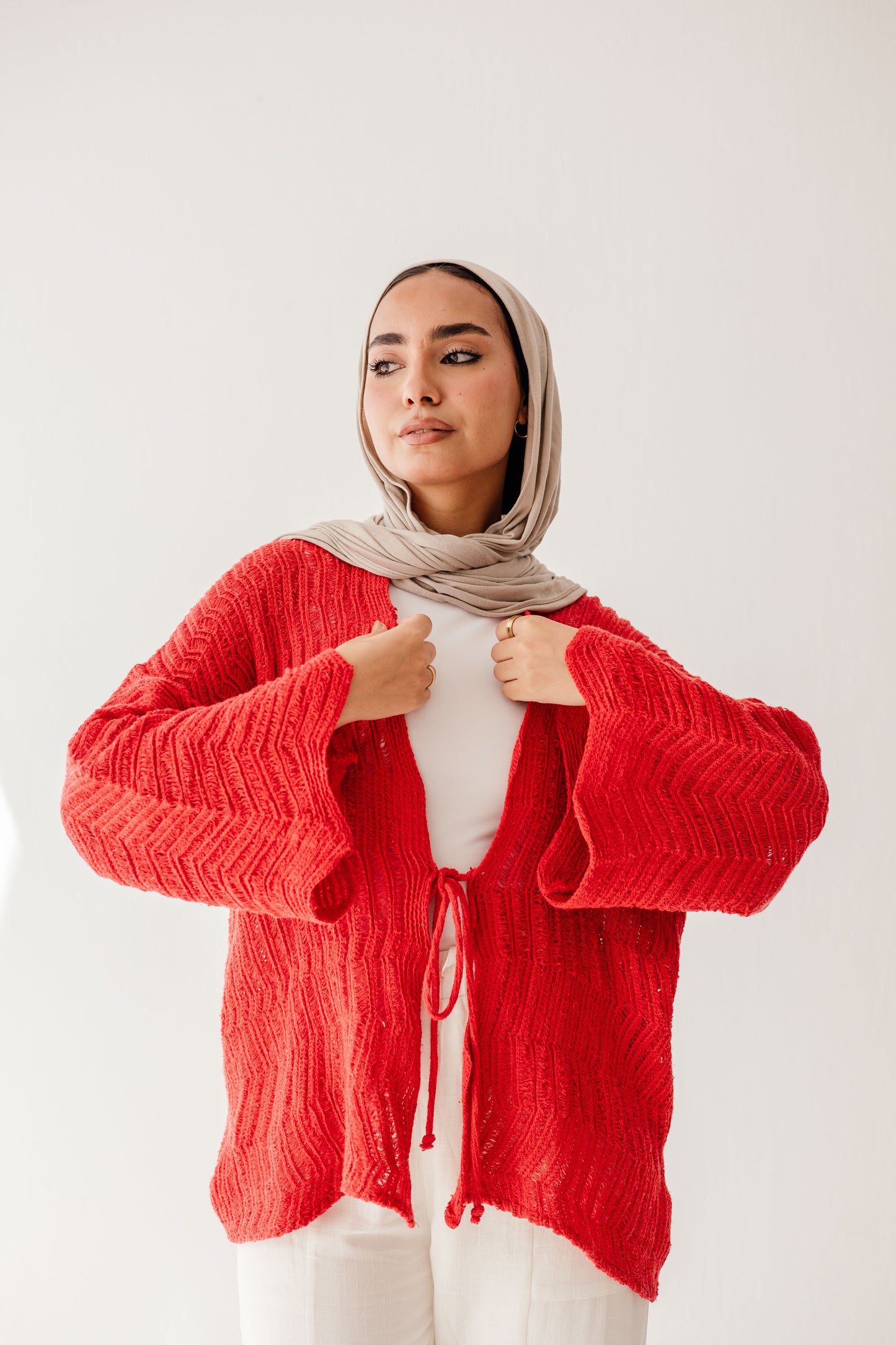 Havana cardigan in Cherry