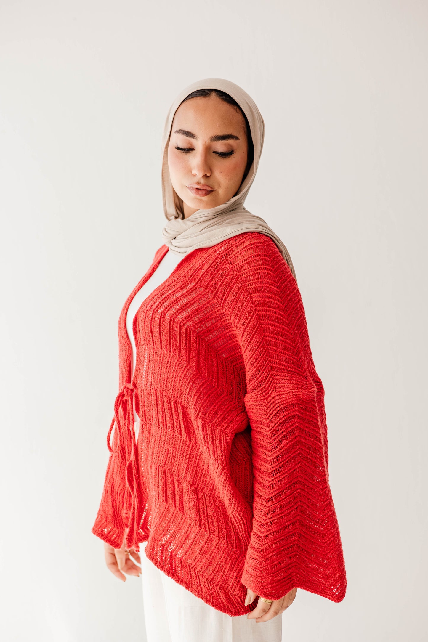 Havana cardigan in Cherry
