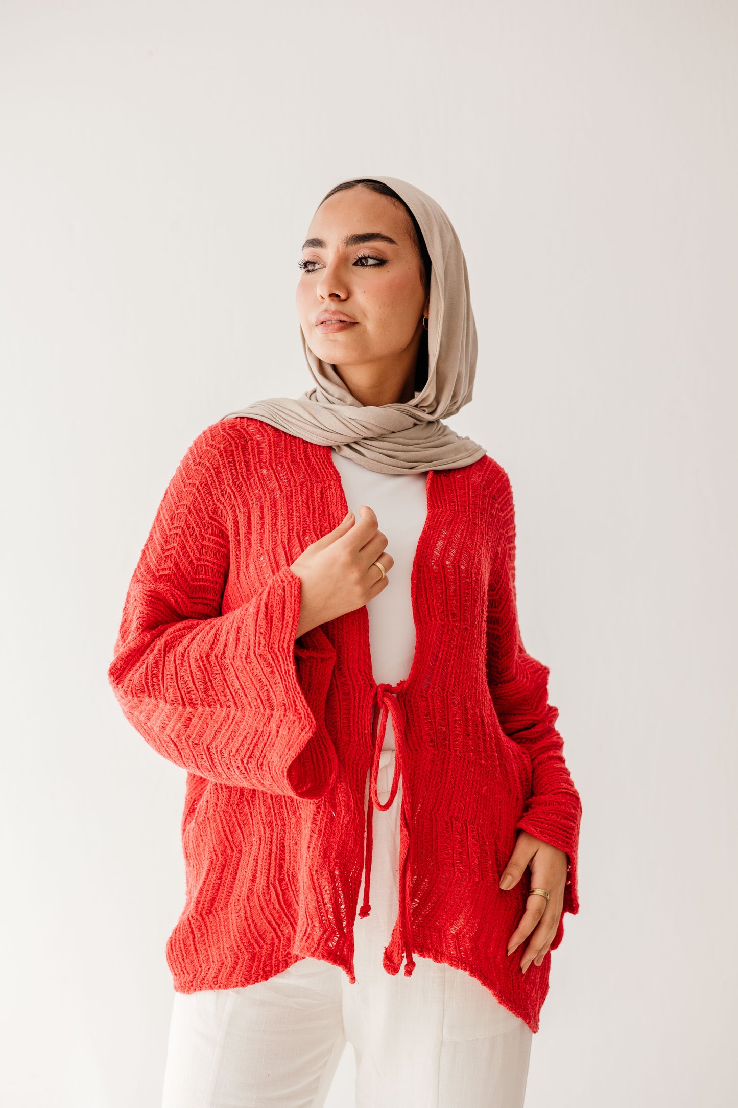 Havana cardigan in Cherry