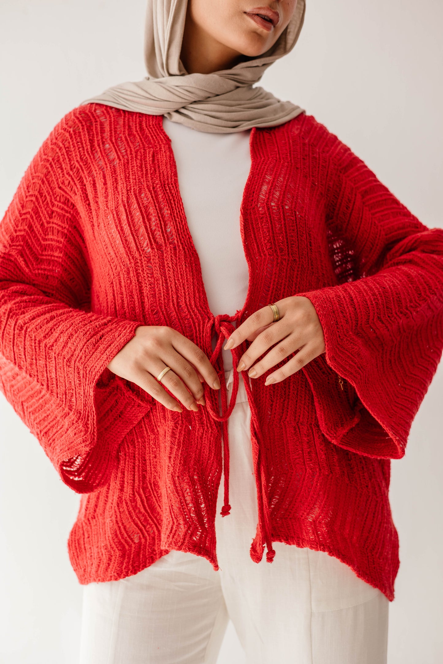 Havana cardigan in Cherry