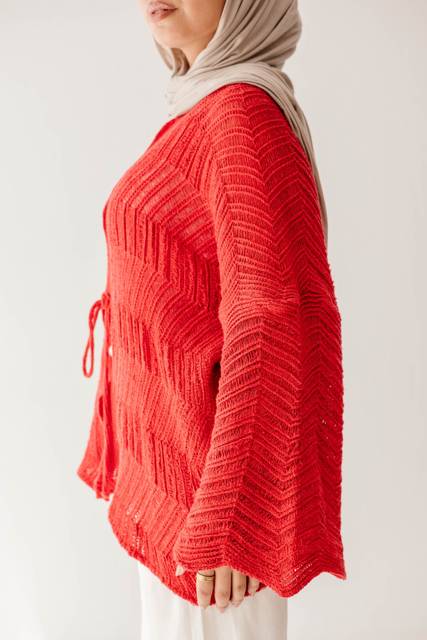 Havana cardigan in Cherry