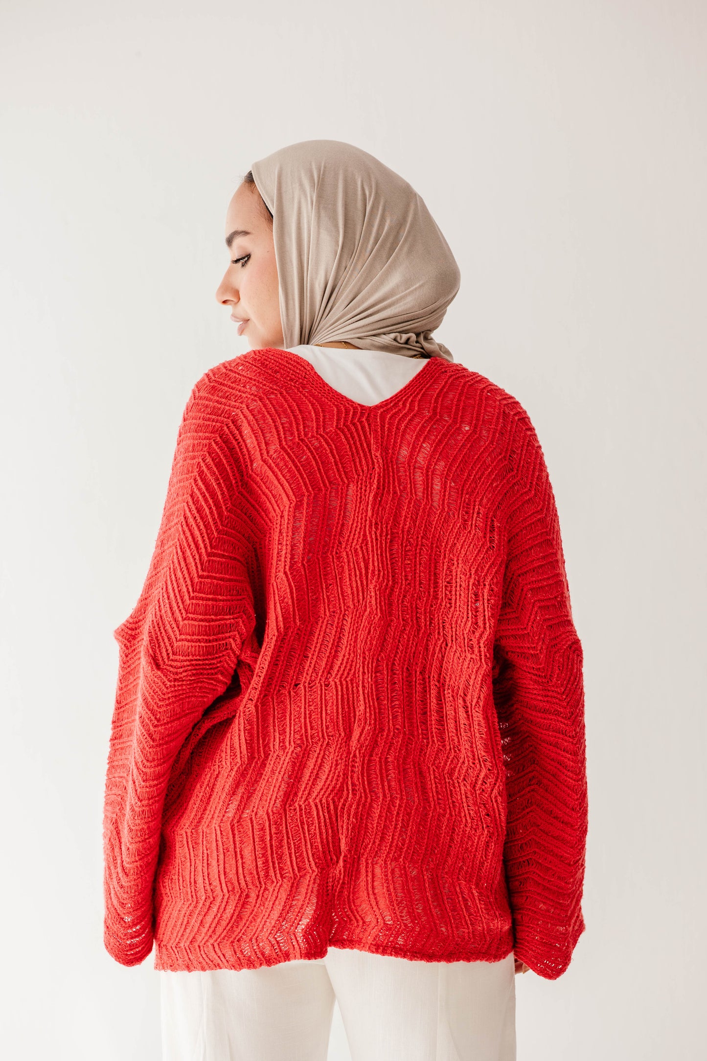 Havana cardigan in Cherry