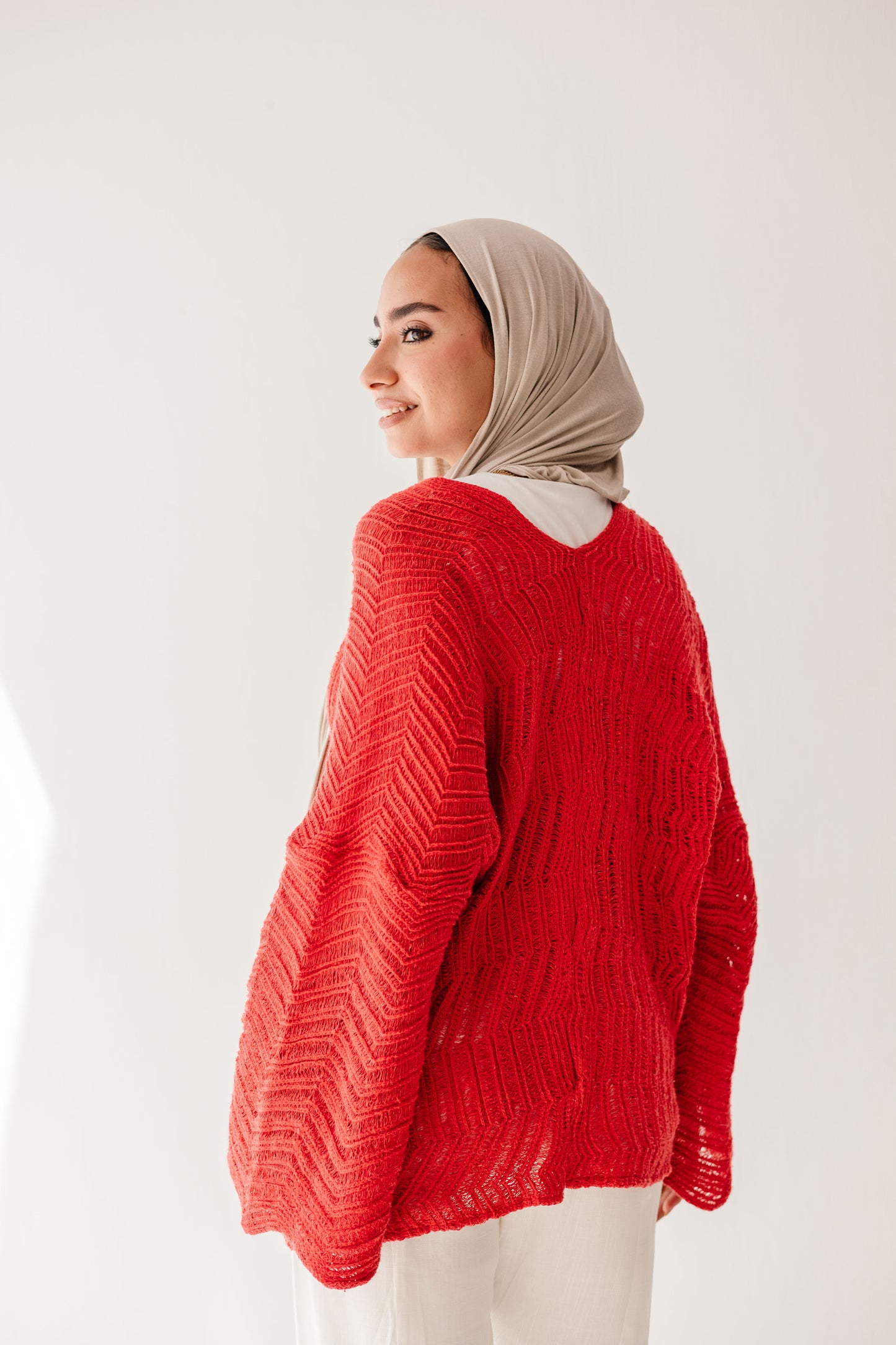 Havana cardigan in Cherry