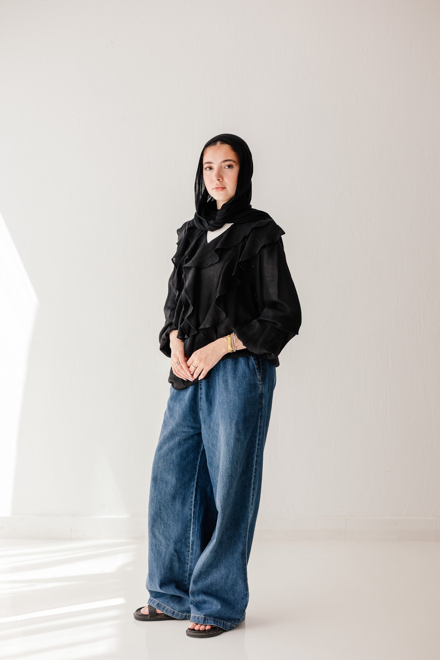 Riviera Blouse in Black