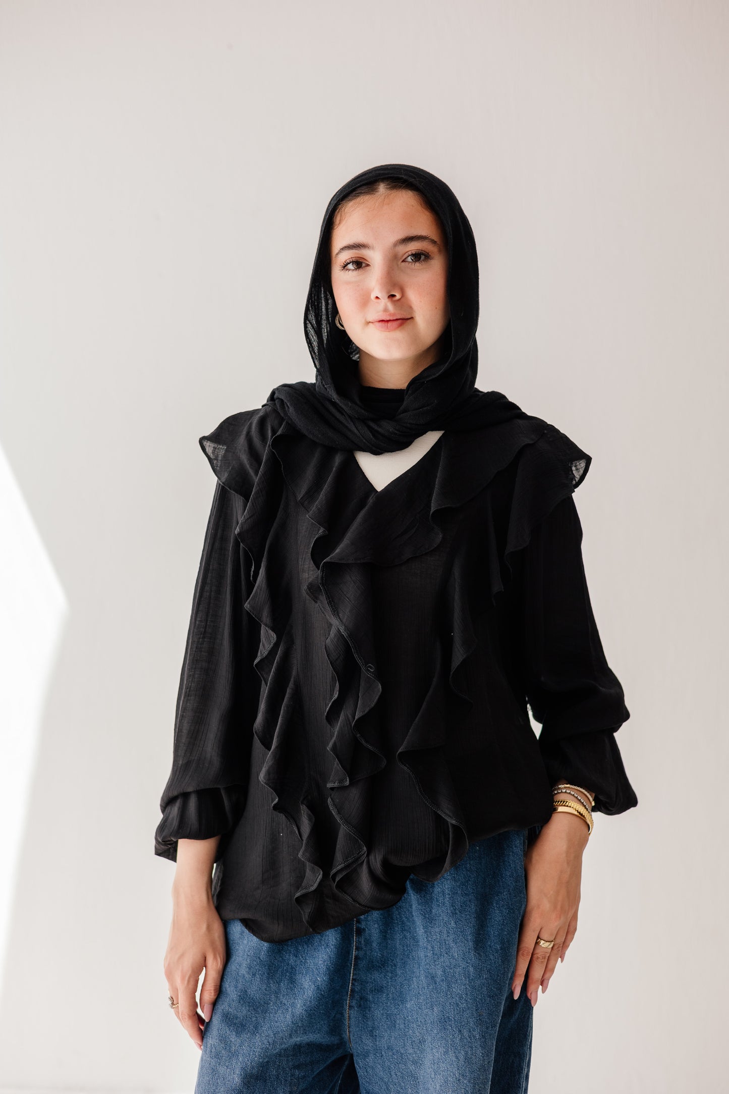 Riviera Blouse in Black