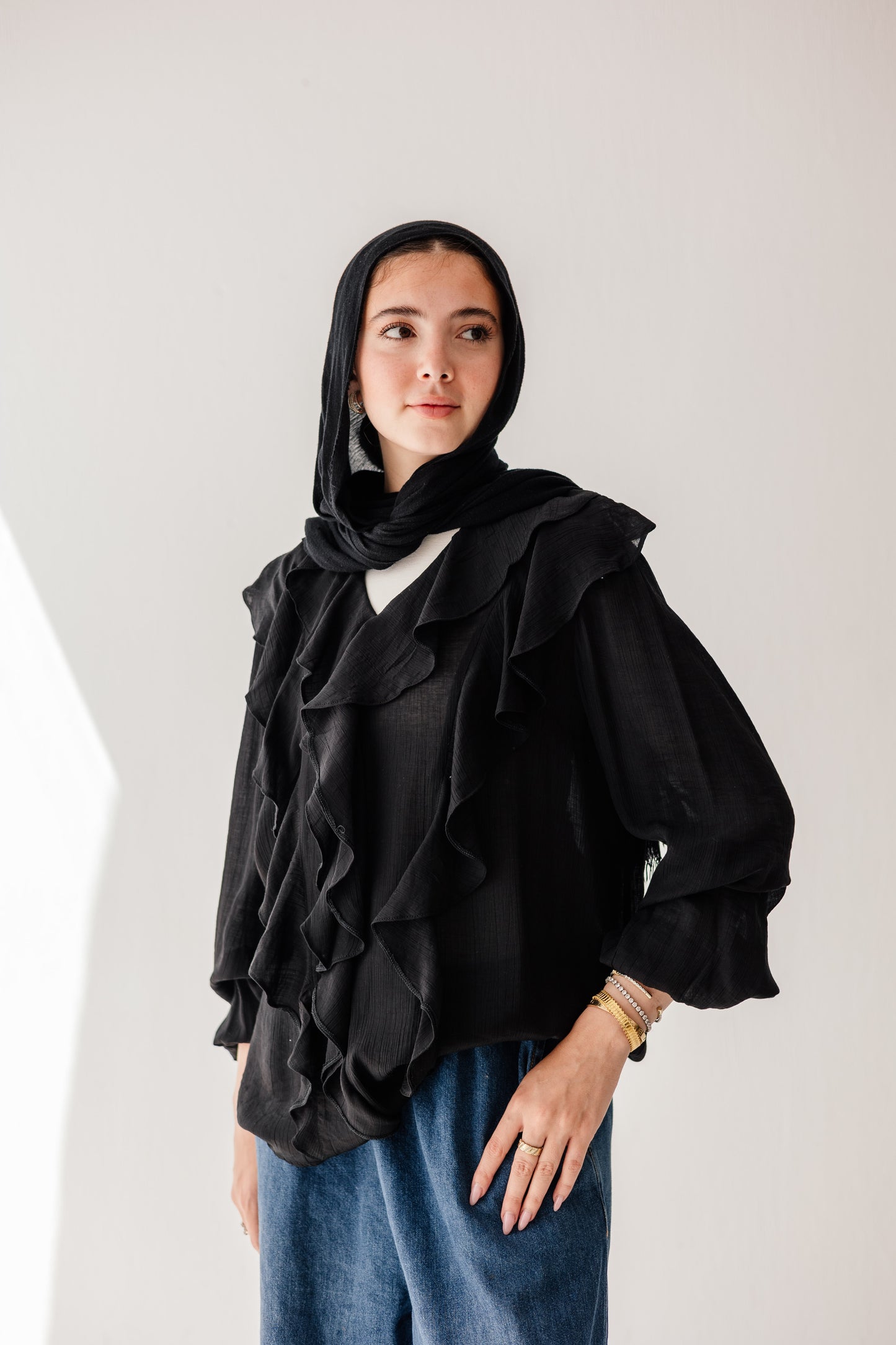 Riviera Blouse in Black