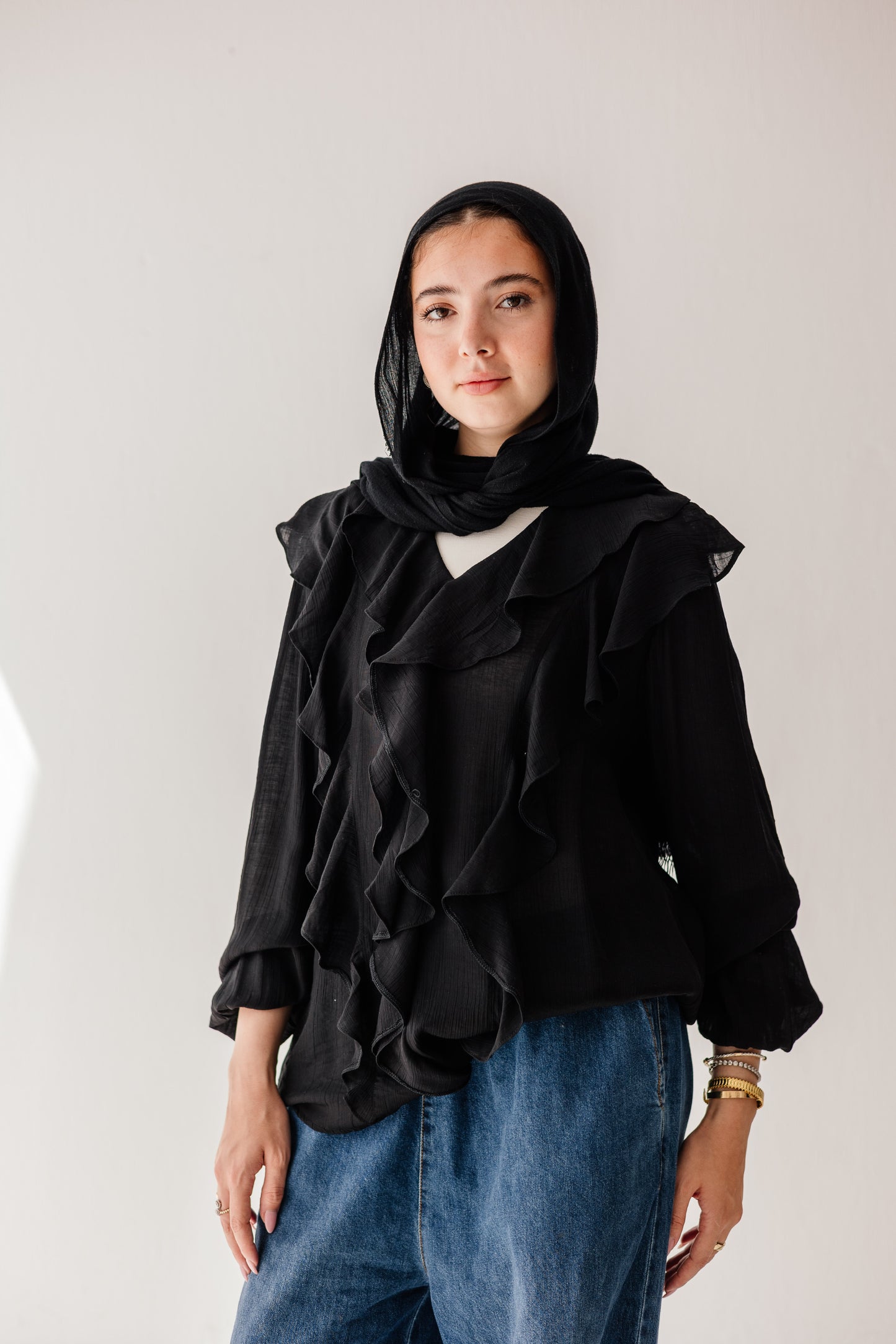 Riviera Blouse in Black