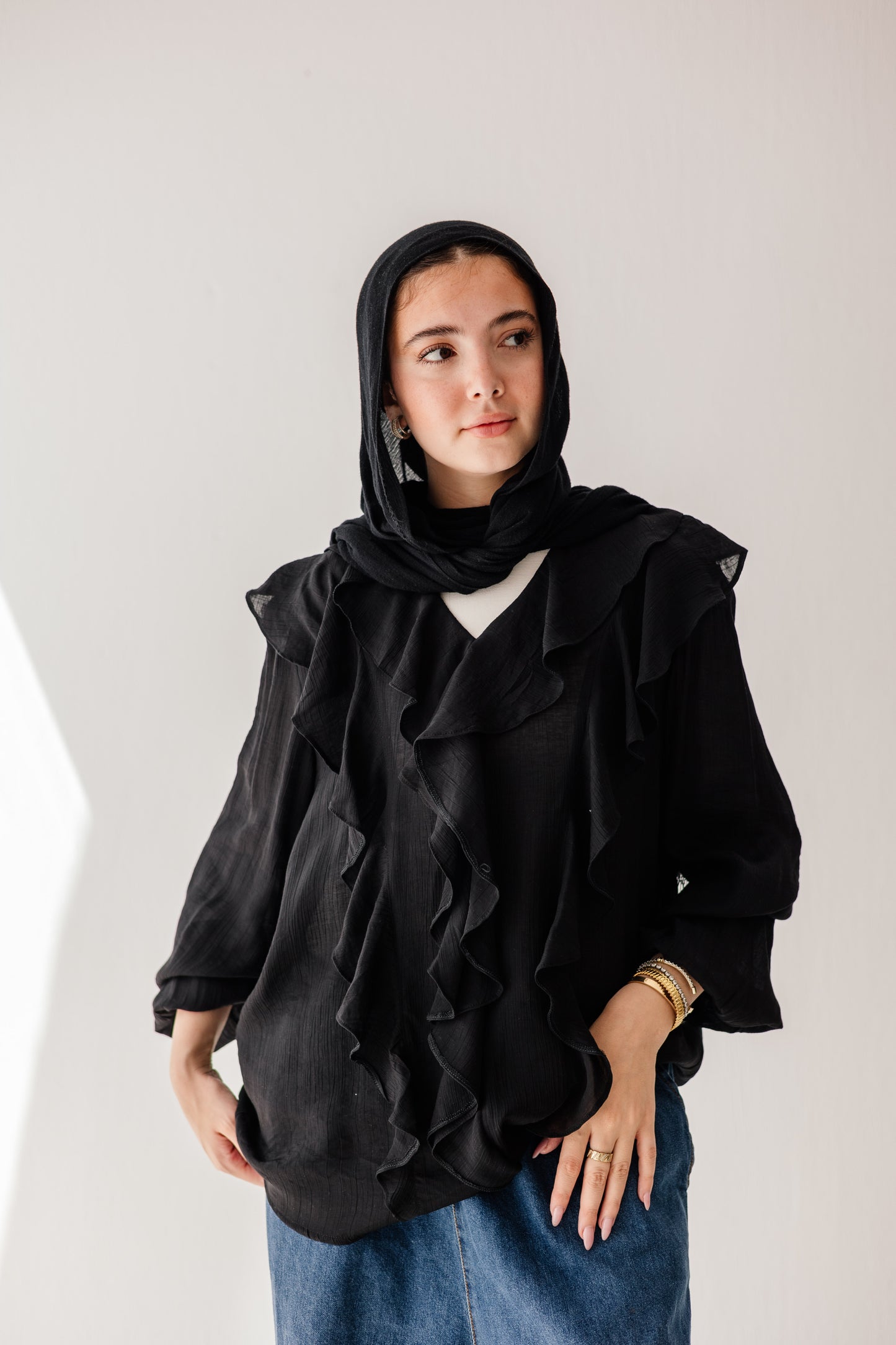Riviera Blouse in Black