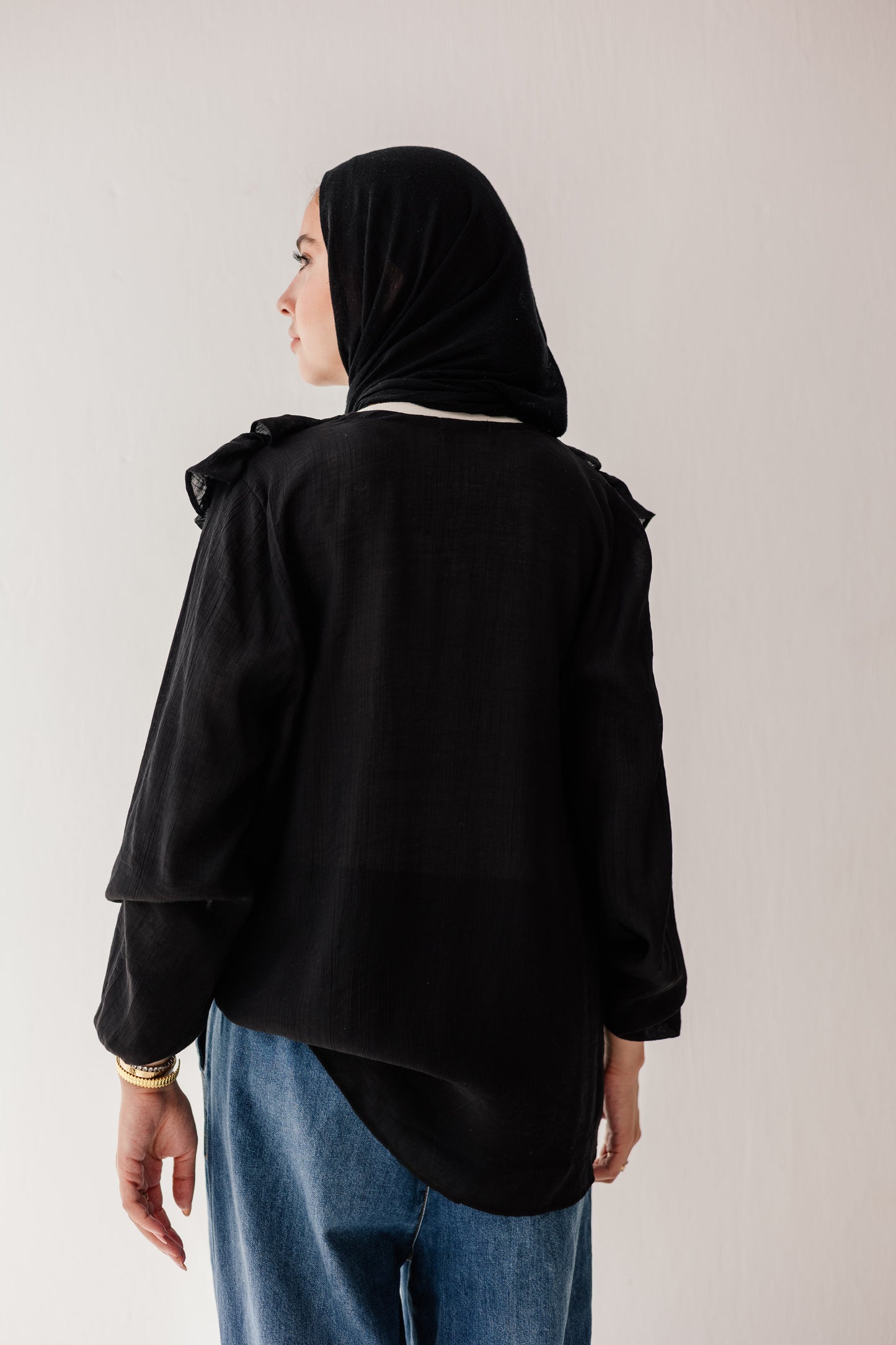 Riviera Blouse in Black