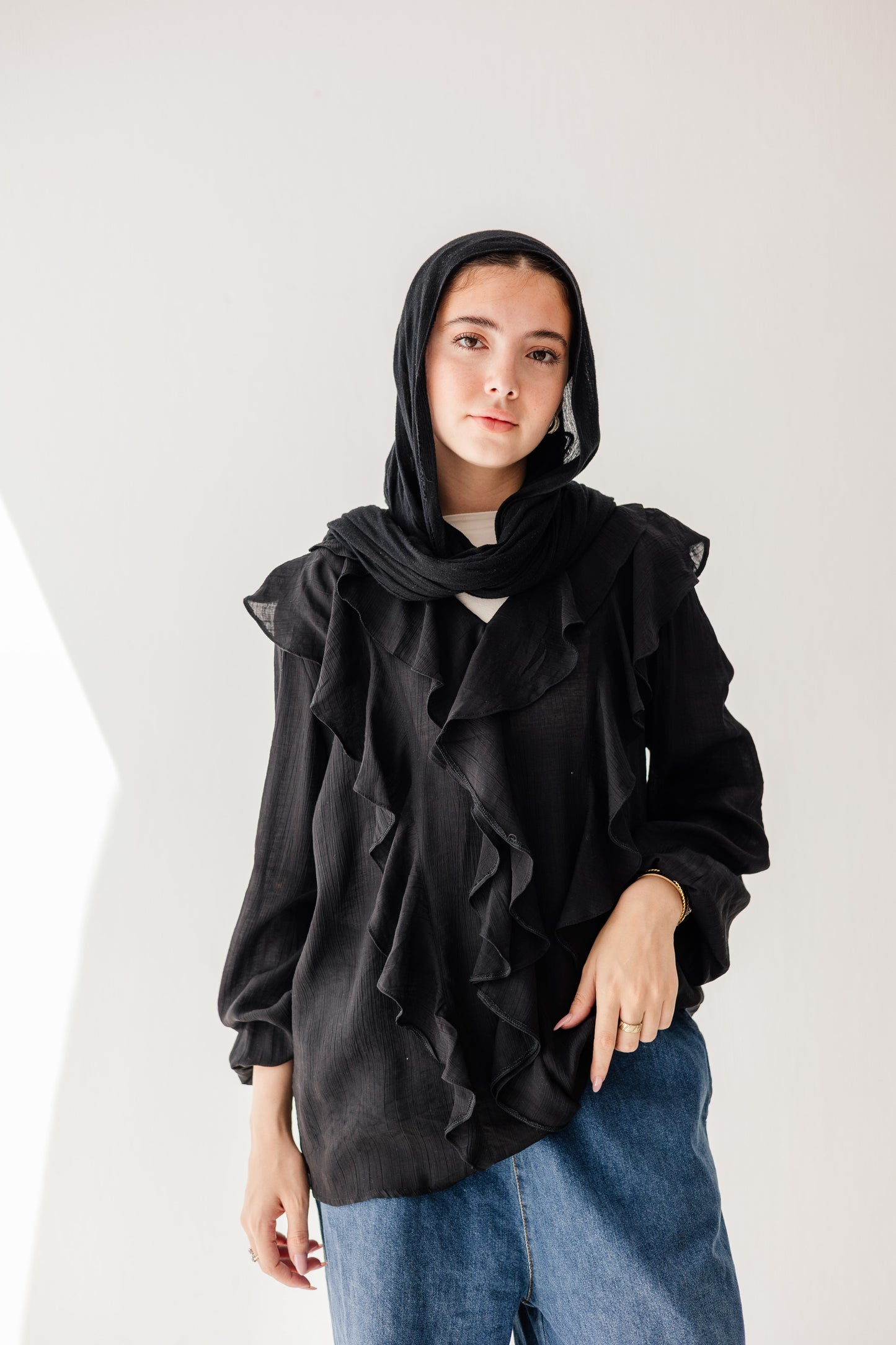 Riviera Blouse in Black