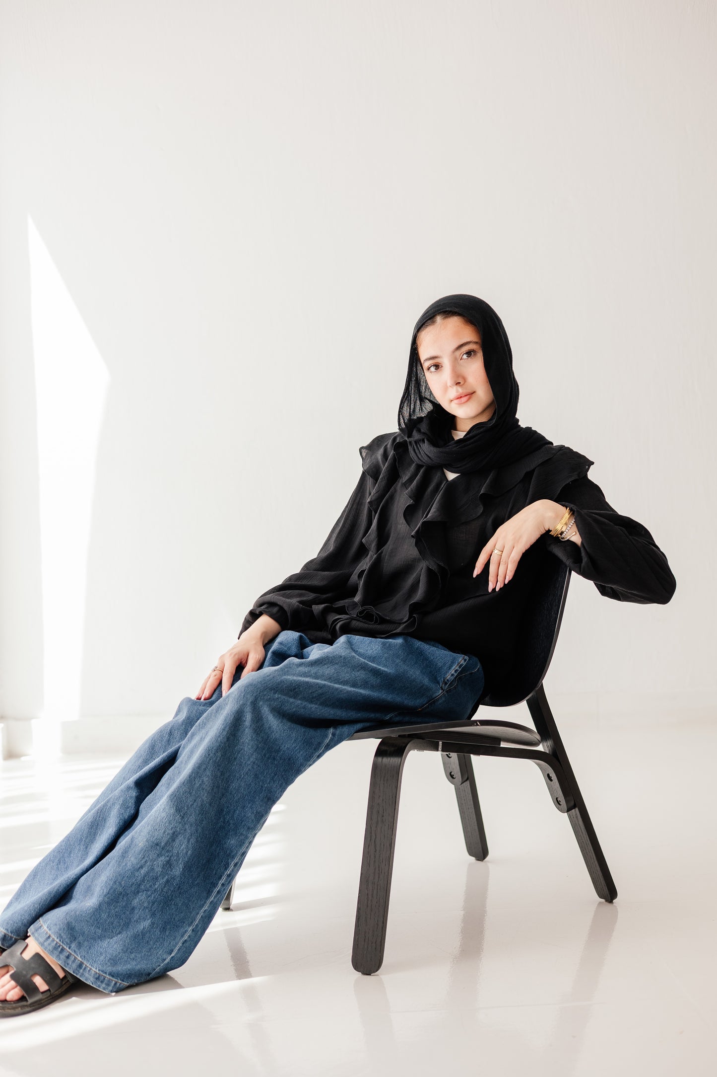 Riviera Blouse in Black