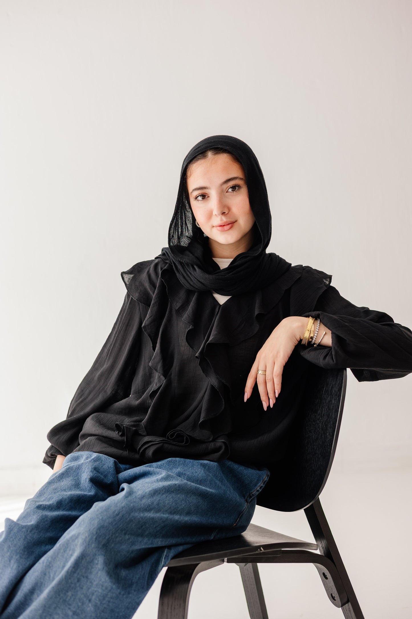 Riviera Blouse in Black