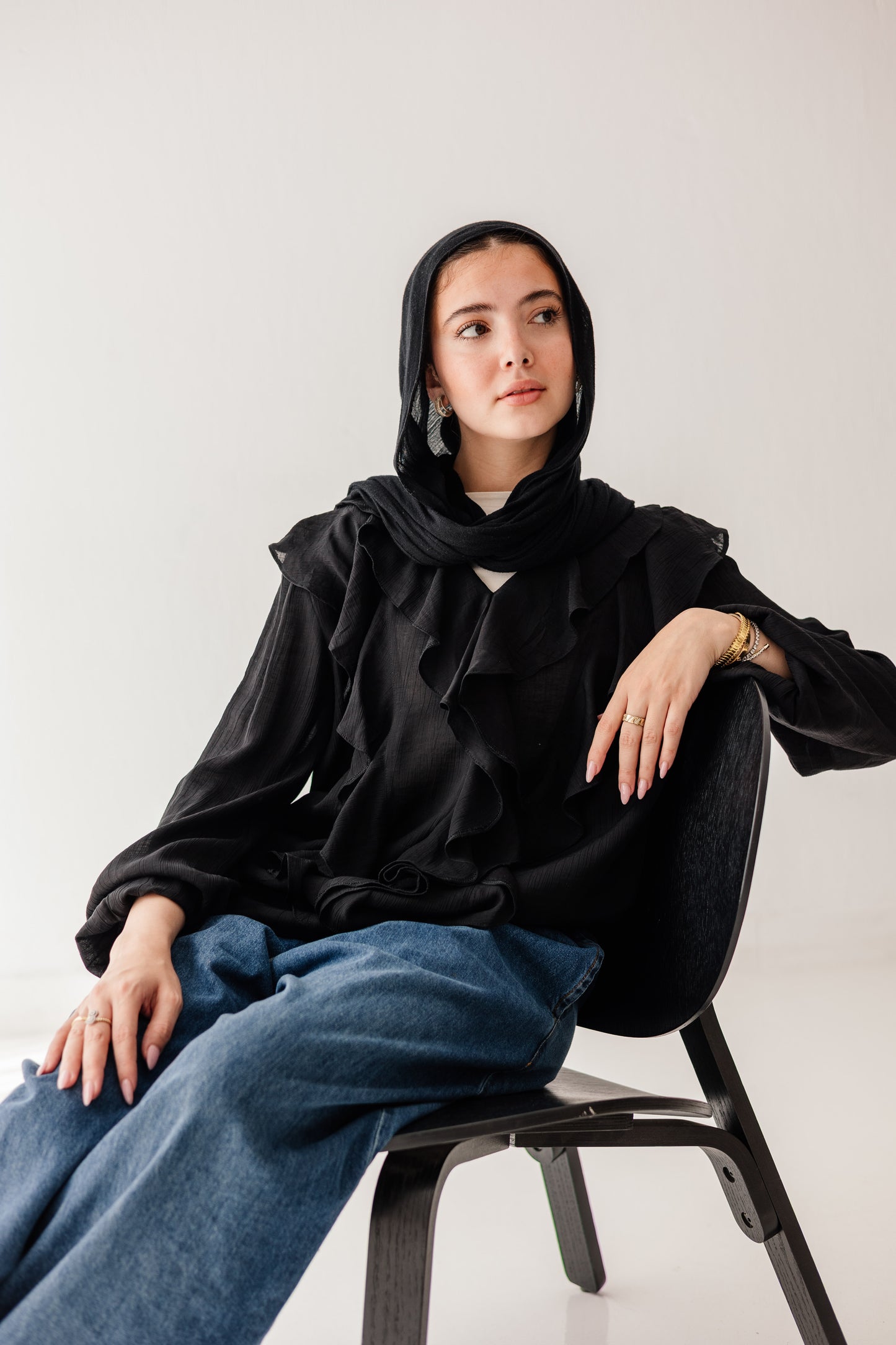 Riviera Blouse in Black