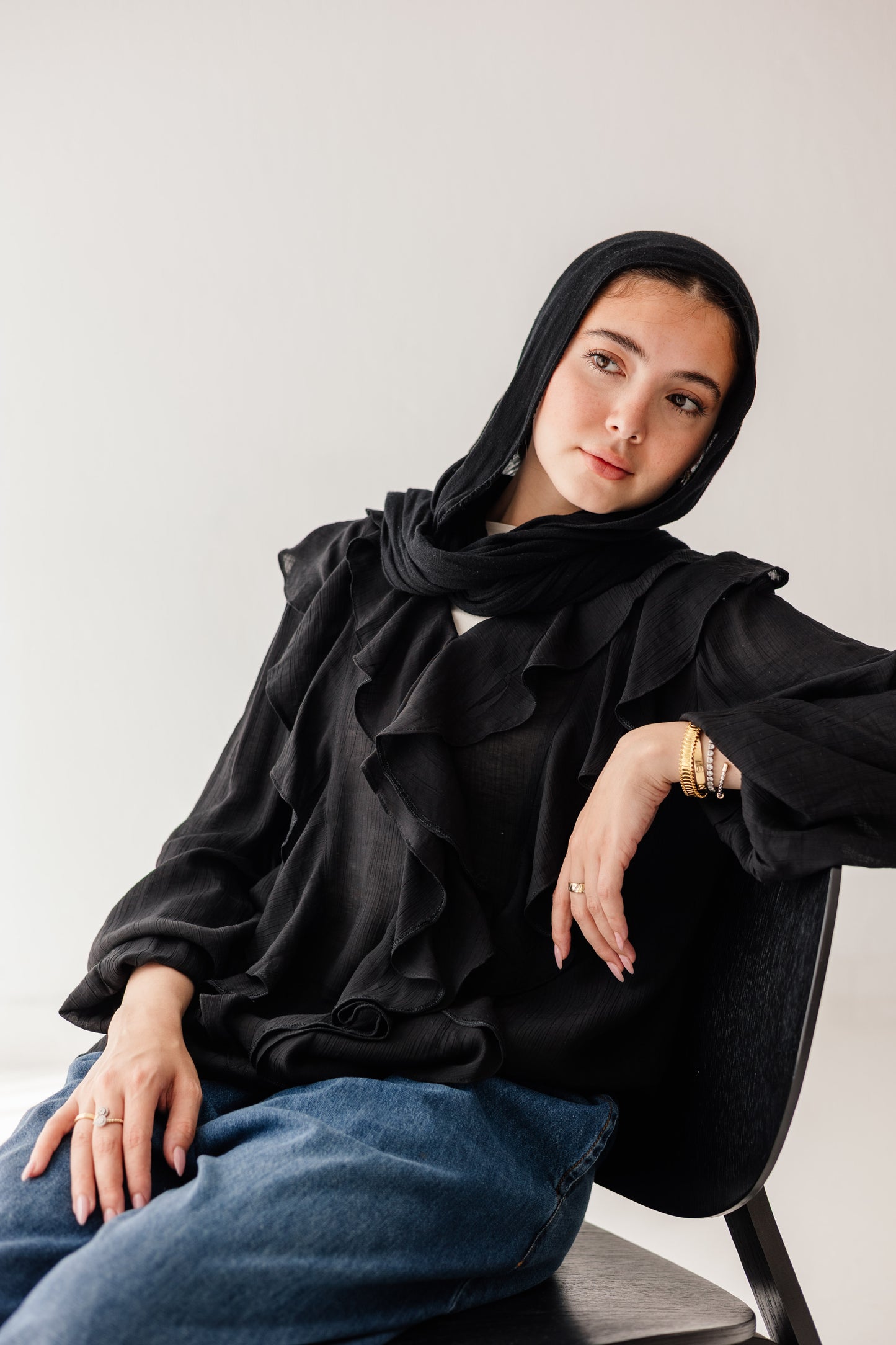 Riviera Blouse in Black
