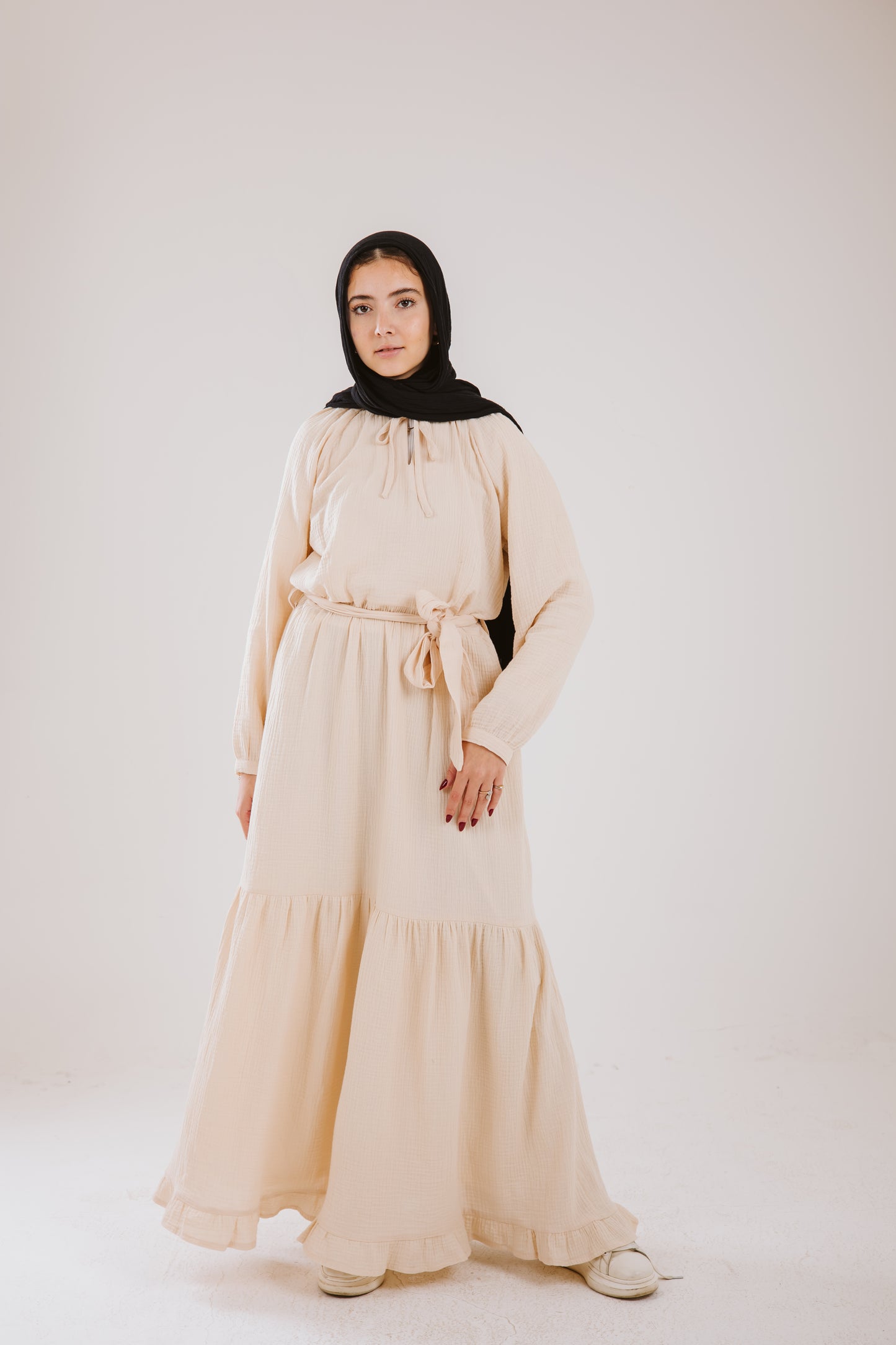 Maya Dress in Vanilla