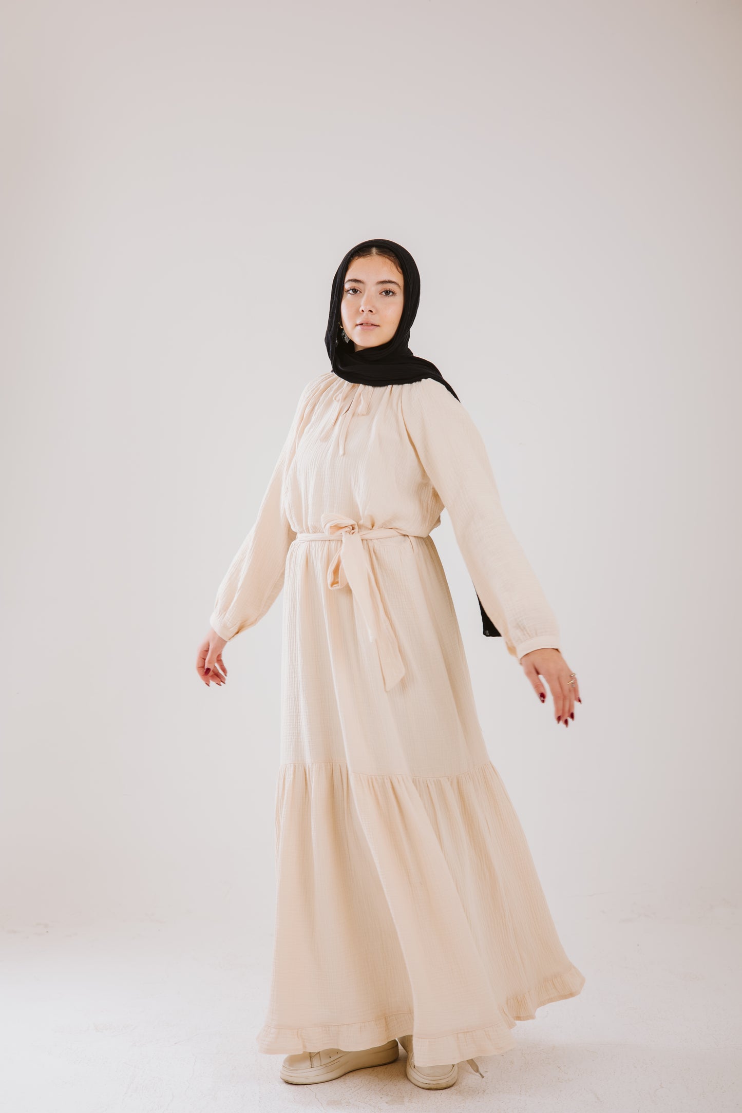 Maya Dress in Vanilla