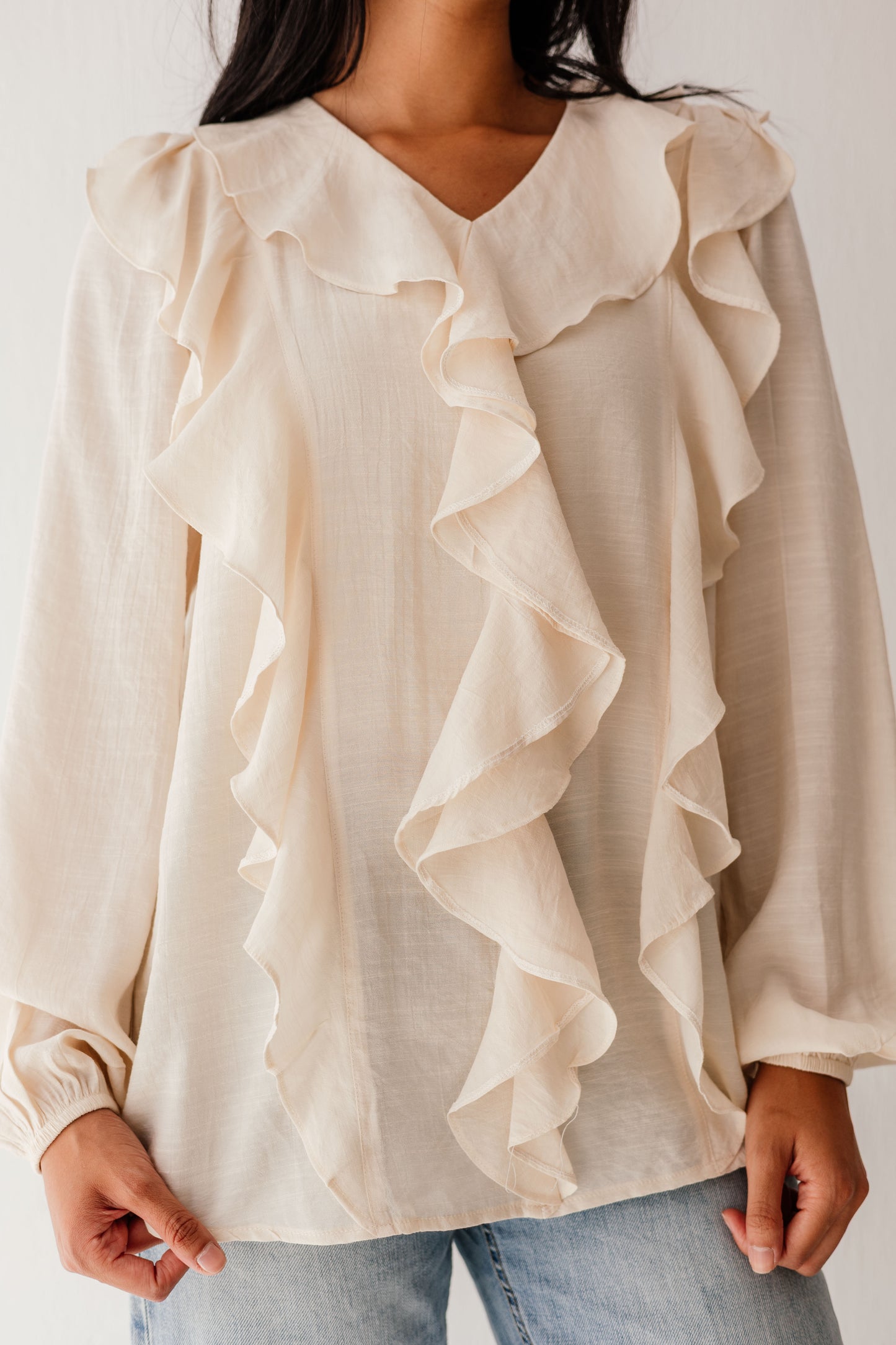 Riviera Blouse in beige