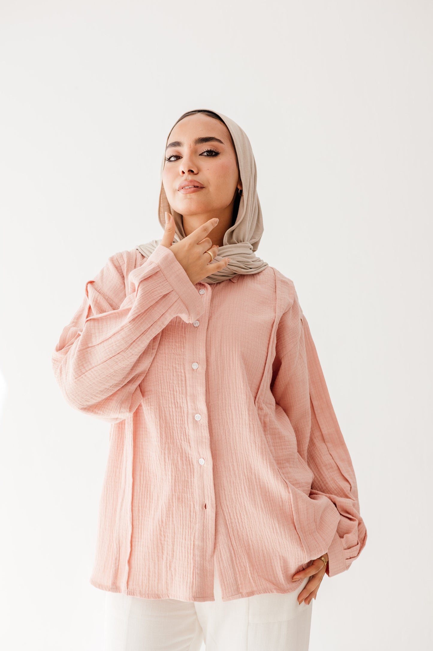 Sunelle Shirt in Misty Rose